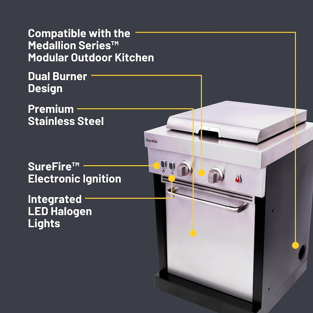 Char Broil Medallion 25 in W x 26.5 in D x 38.2 in H Outdoor