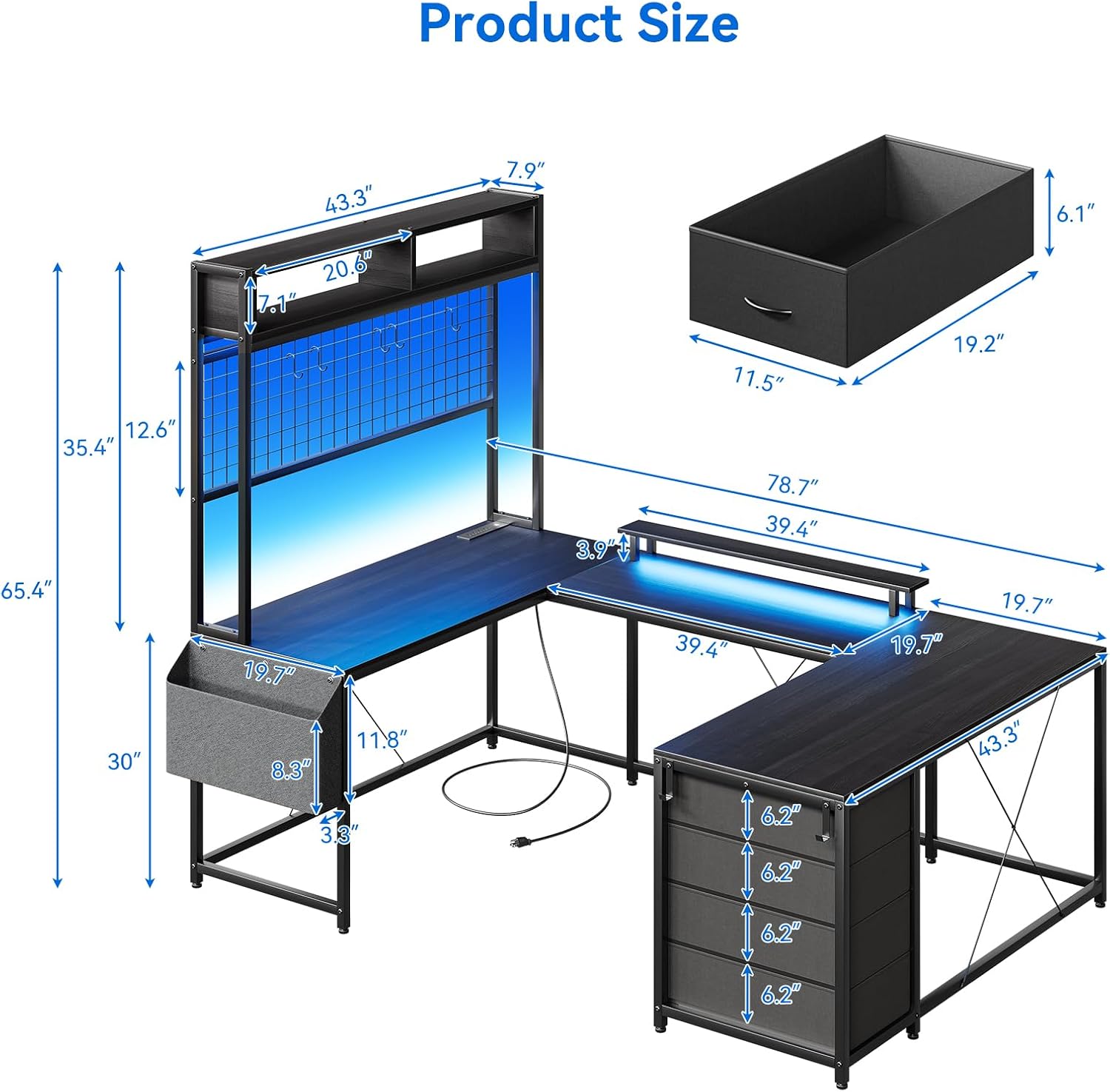WhizMax LDYLSPHO-14VHGME6 desks - View #3