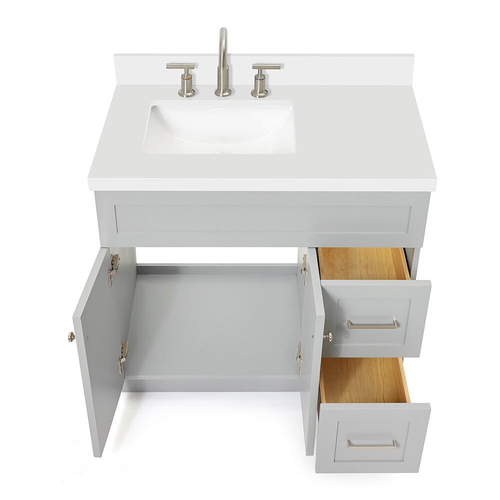 ARIEL F037SLWQRVOGRY Bath-Vanity-Combo - View #10