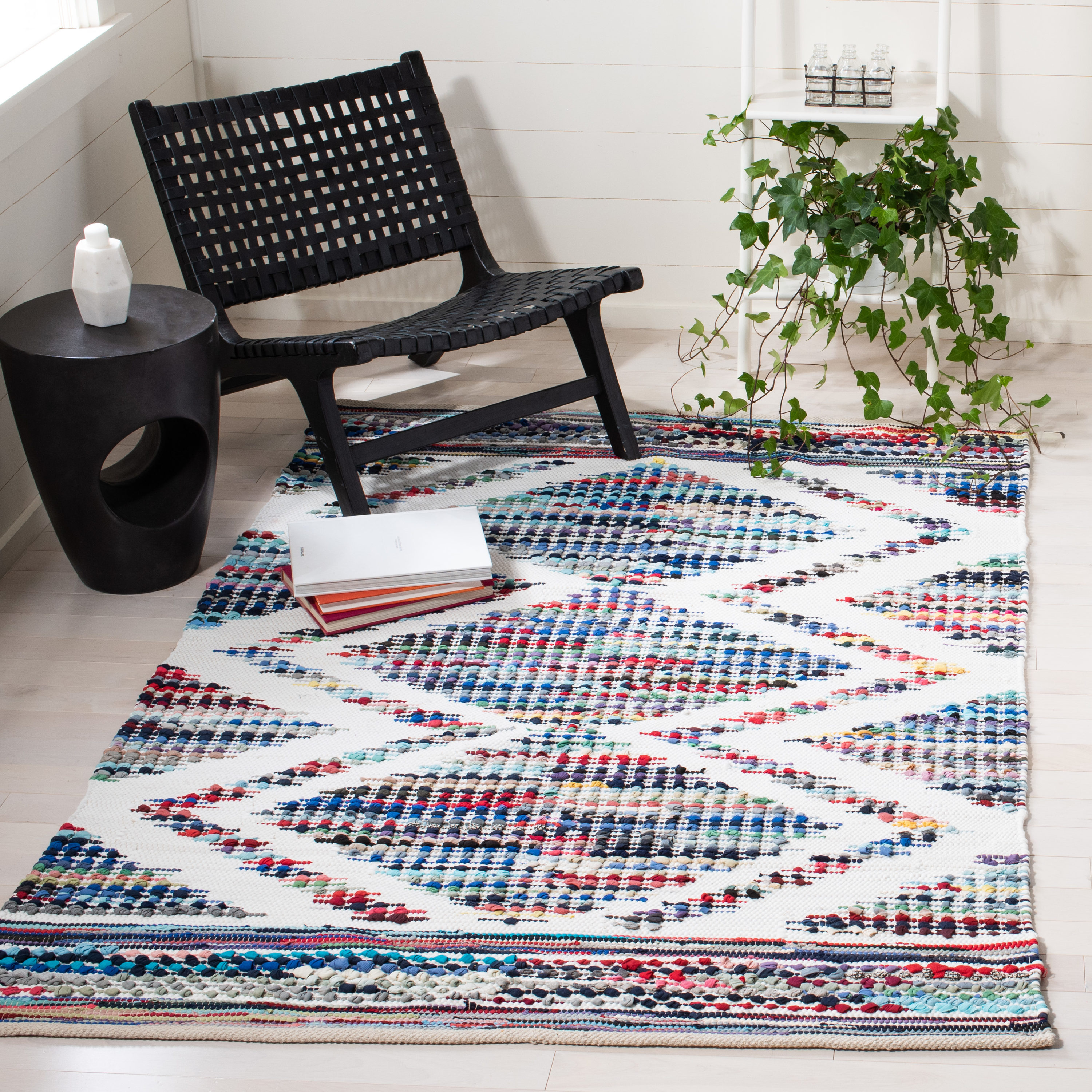 Ivory Coastal Essence Handwoven Cotton & Synthetic 8' x 10' Rug