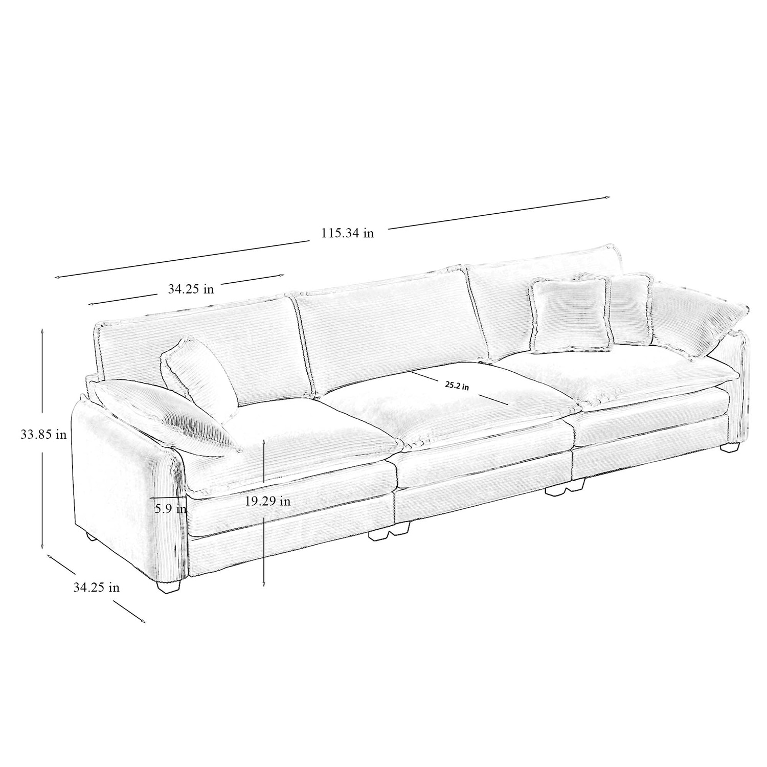 GZMR GZ-W247S00368 Sofas-Loveseats - View #9