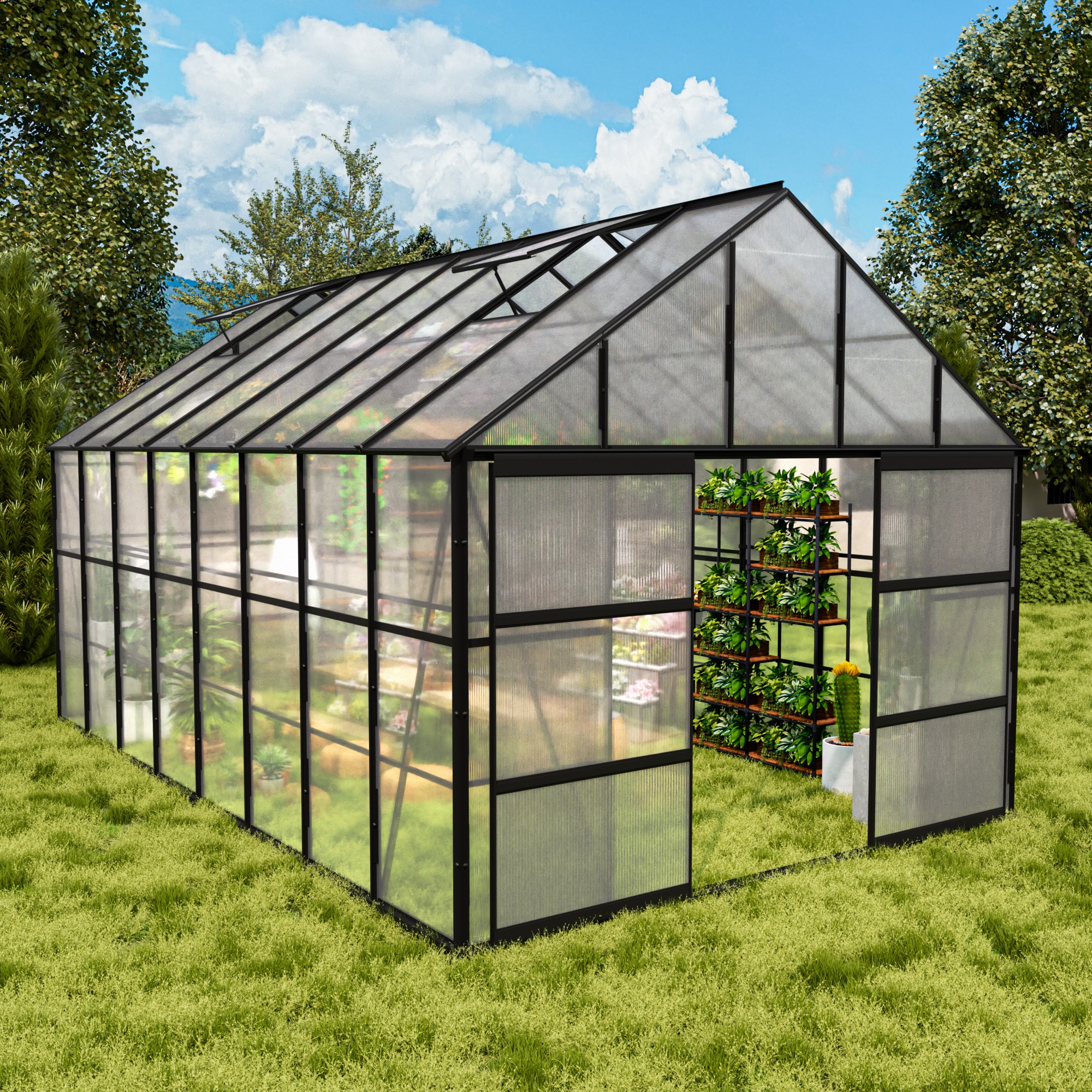 Gardenbee HGL-K17 9.1 L x 15.8 W x 9.1 H transparent Greenhouse Kit