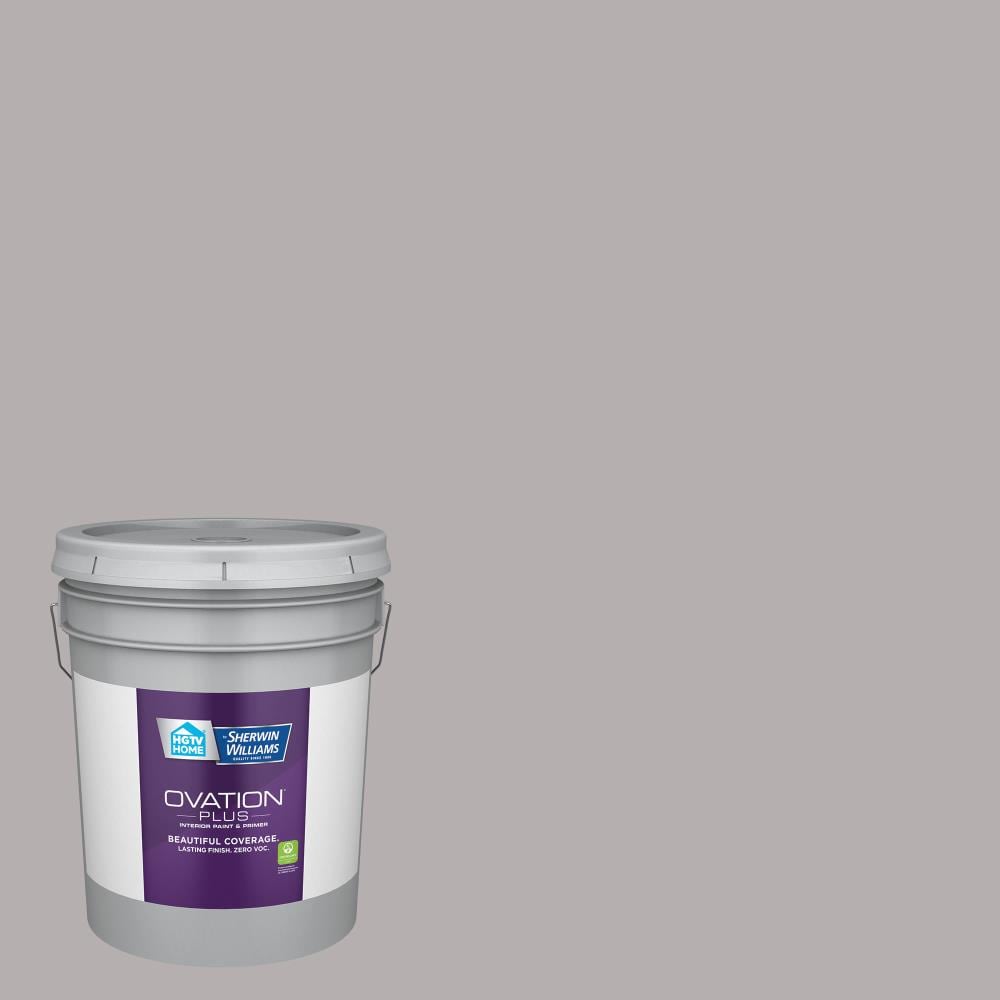 HGTV HOME by Sherwin-Williams 4001-1B-2557223 Ovation Plus Flat Winter Calm 4001-1B Latex Interior Paint Paint + Primer ( 5-gallon )