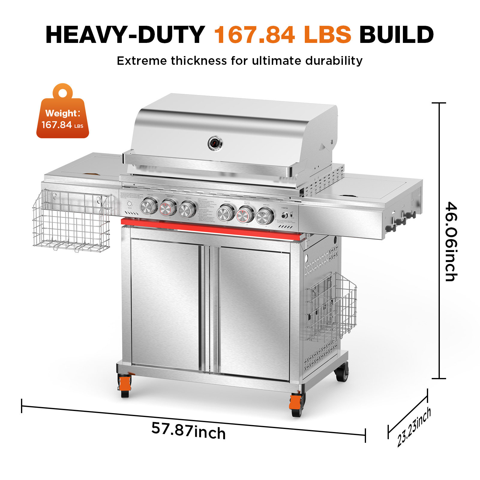 COWSAR 00042GBA0-CS Gas-Grill - View #10