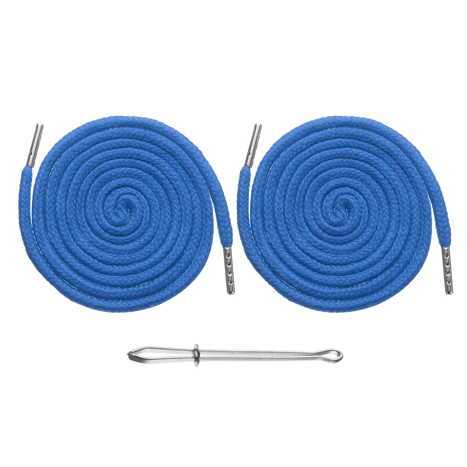 Unique Bargains 2pcs Drawstring Cords 51 Inch Replacement Drawstring Hoodie String Sewing Tool with Easy Threader for Hoodie Sweatpants Jackets Pants Hats Coats Bags Lake Blue #S26060101UX0745