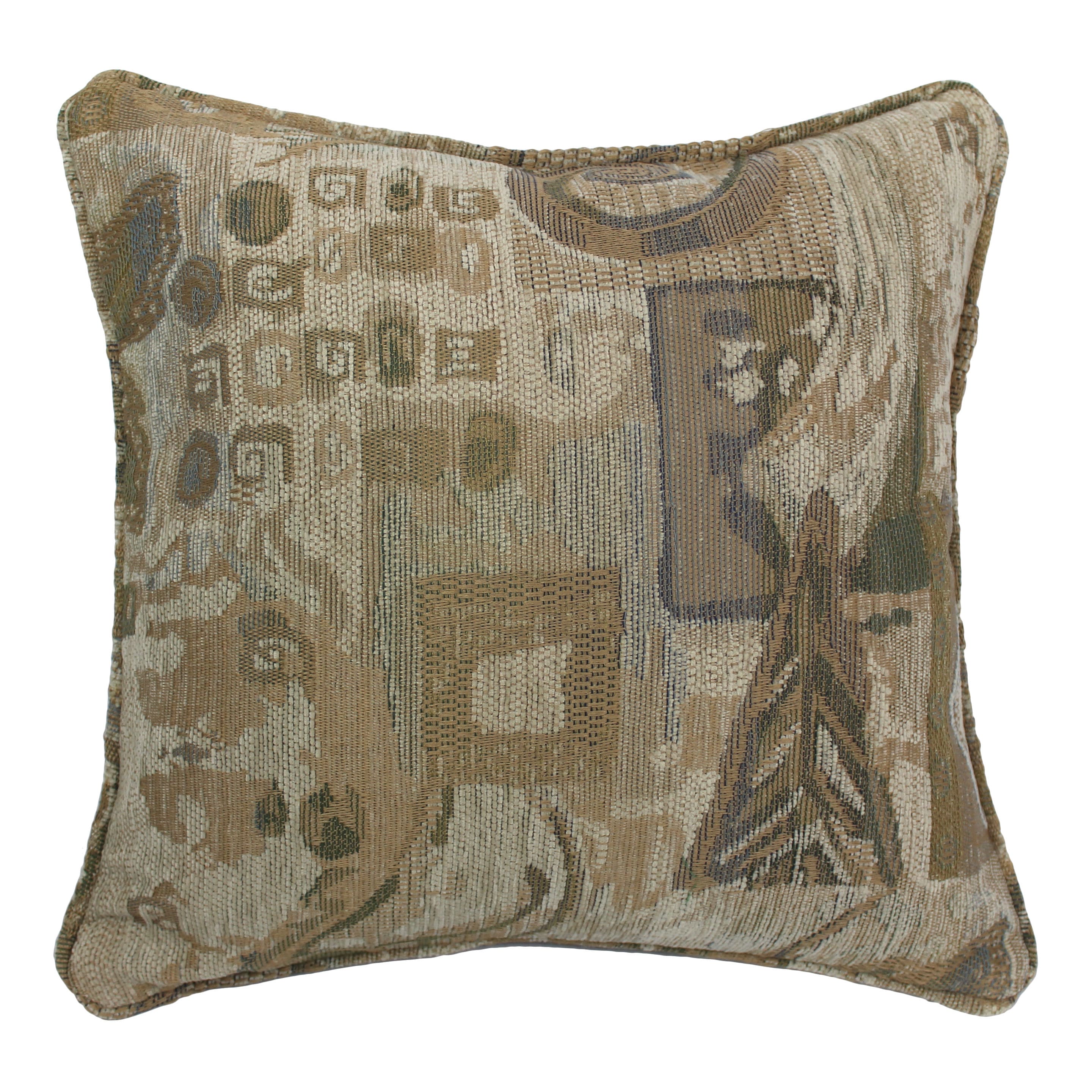 Blazing Needles 9810-CD-S1-JCH-04 18-in x 18-in Wind Song Square Indoor Decorative Pillow