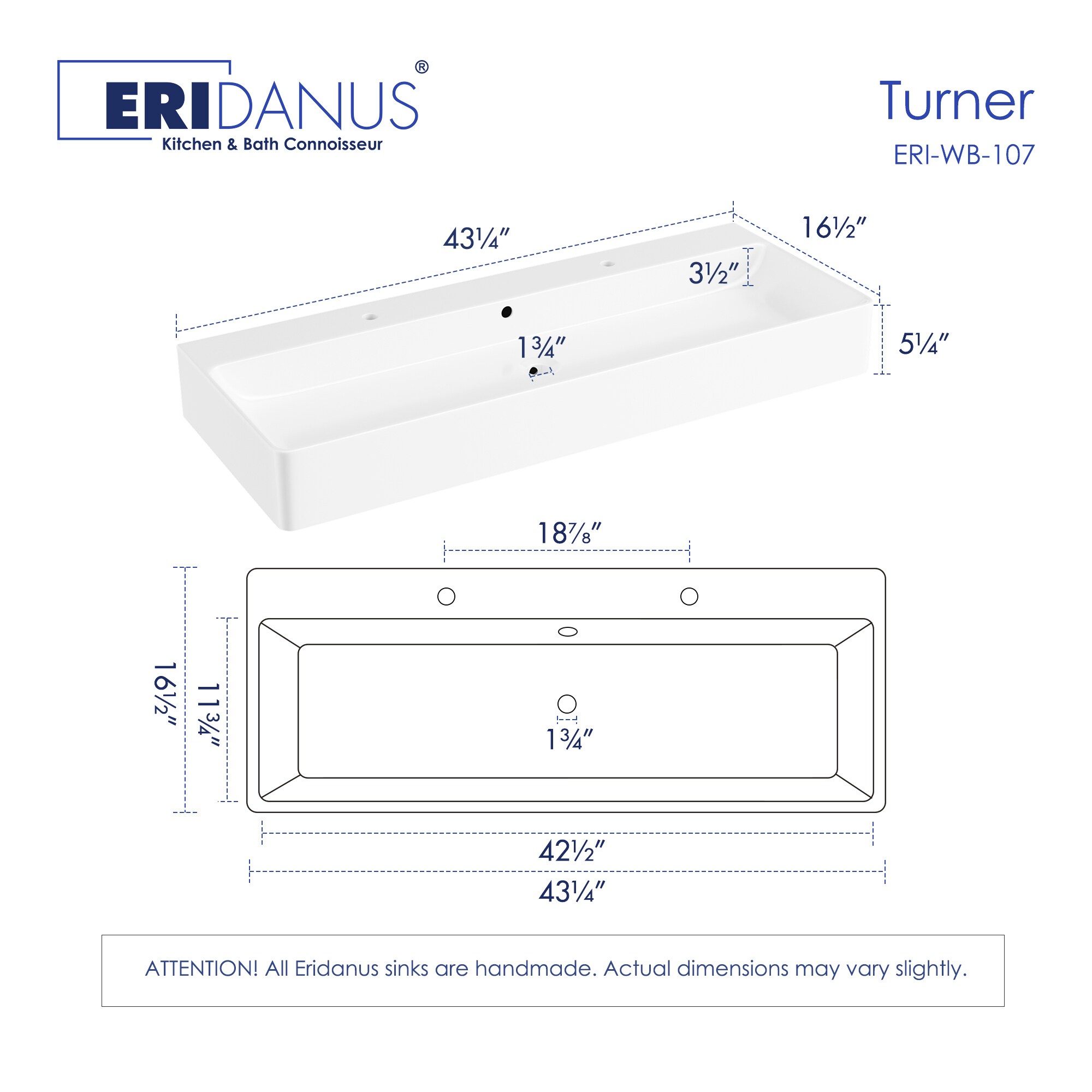 Eridanus ERI-WB-107-A Bath-Sink - View #2