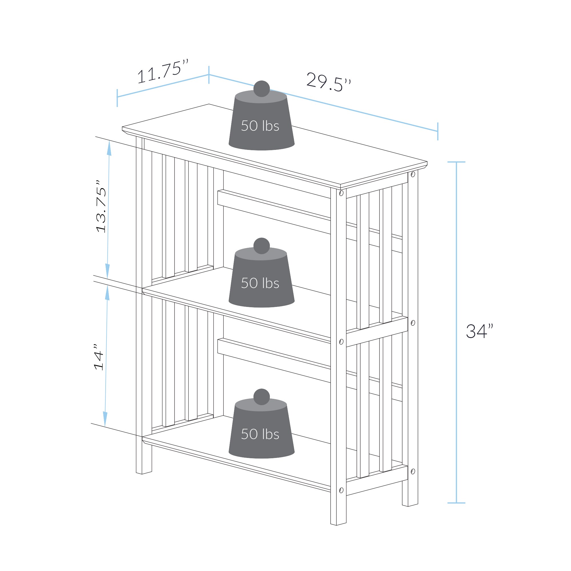 Casual Home 310-83 bookcases - View #6