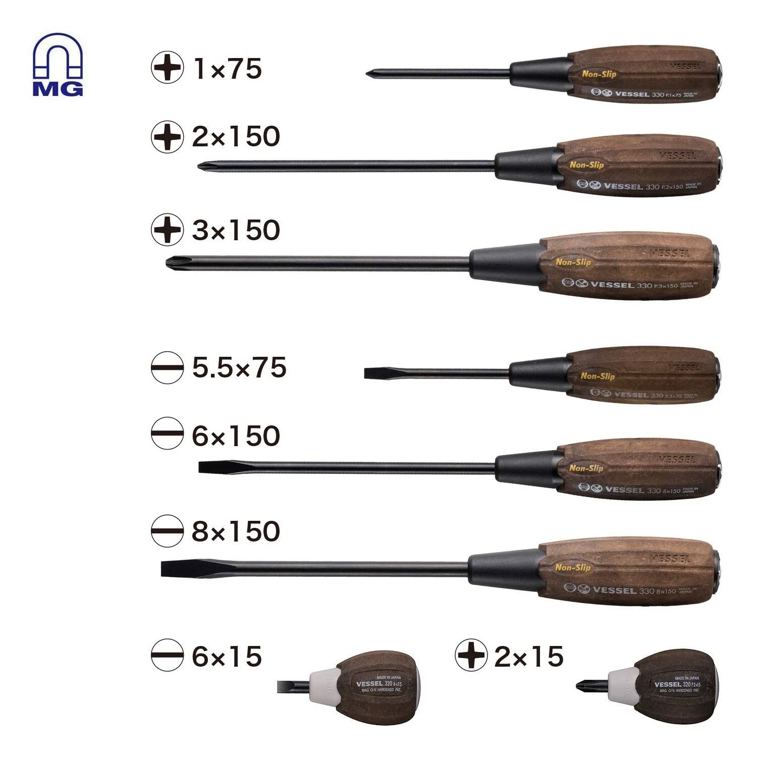 VESSEL 3308EVA Screwdrivers-Individual - View #2