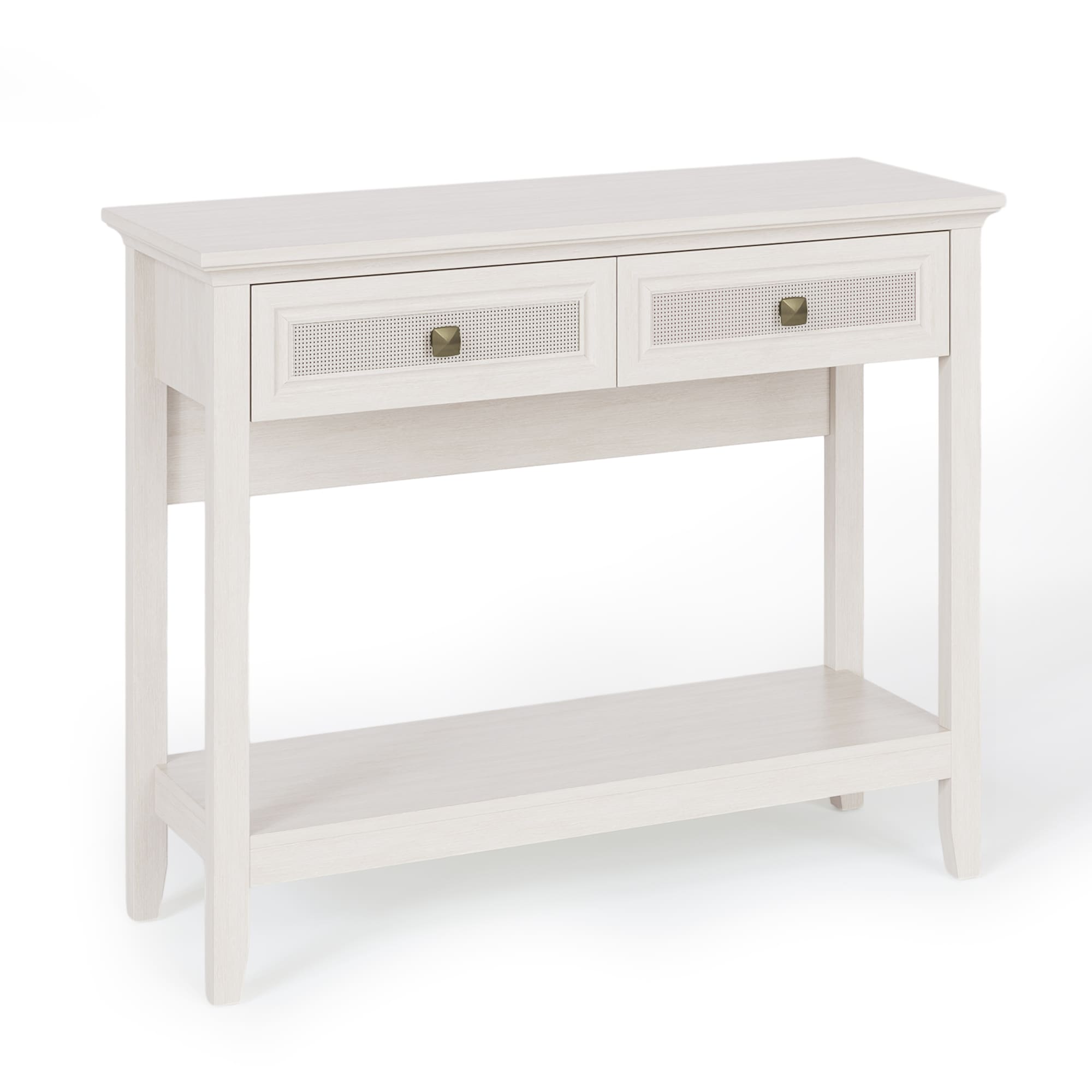 Flynama L-P232945 Modern Wood Grayish White 39.5-in W x 32-in H Console table with Drawers