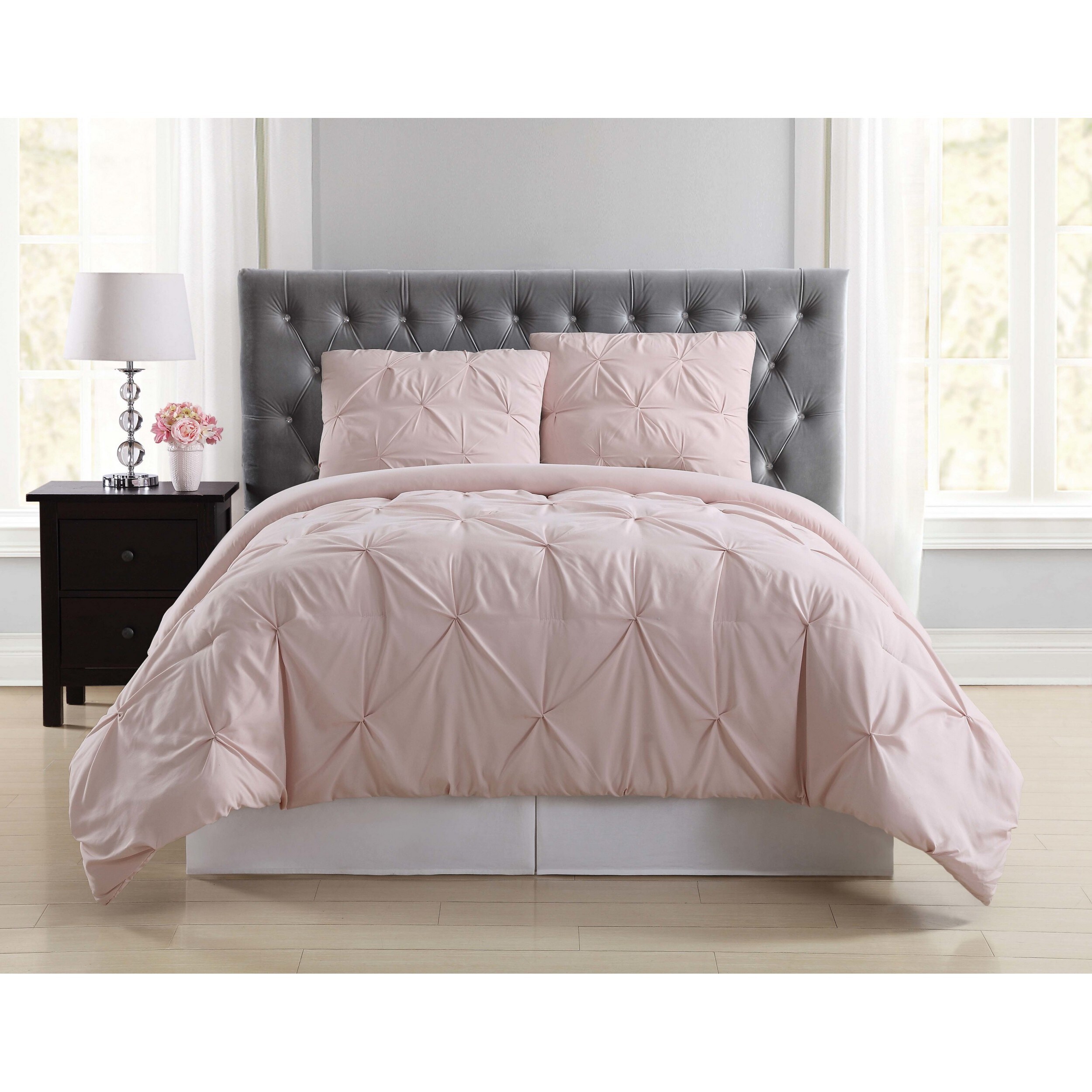 Tufted Twin Comforter Set (68x90 inches), 2 Pieces- Soft Cotton