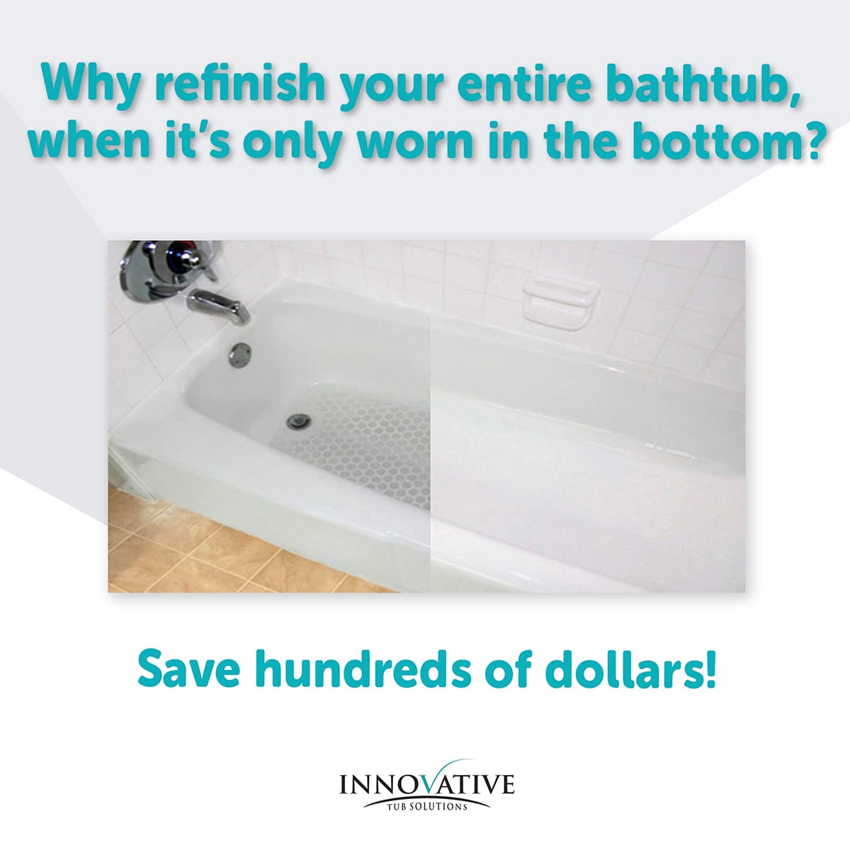 Odorless bathtub Refinishing with the «Liquid Tub Liner