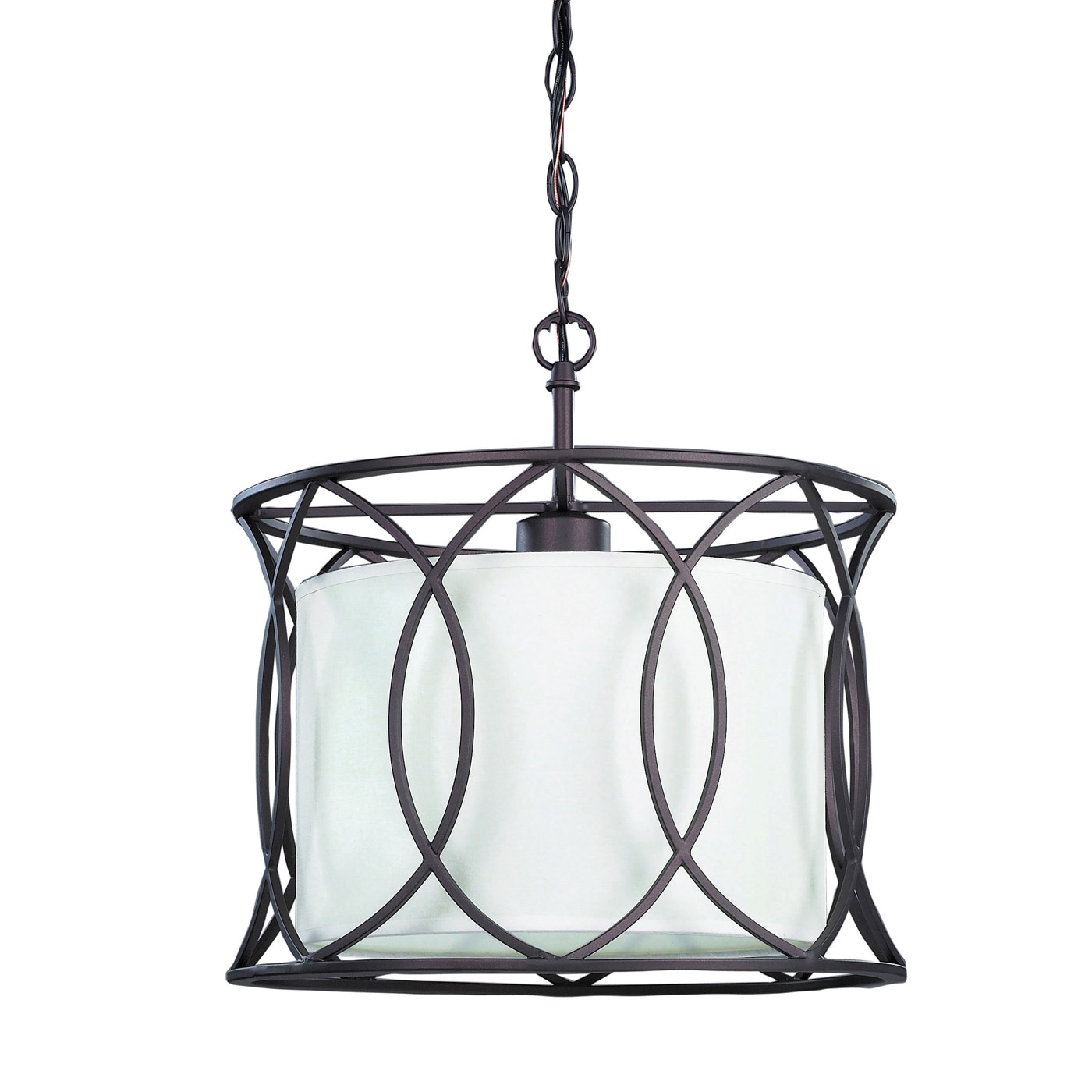 Canarm IPL320A01ORB14 Monica Oil rubbed bronze Modern/contemporary Drum Medium Hanging Pendant light