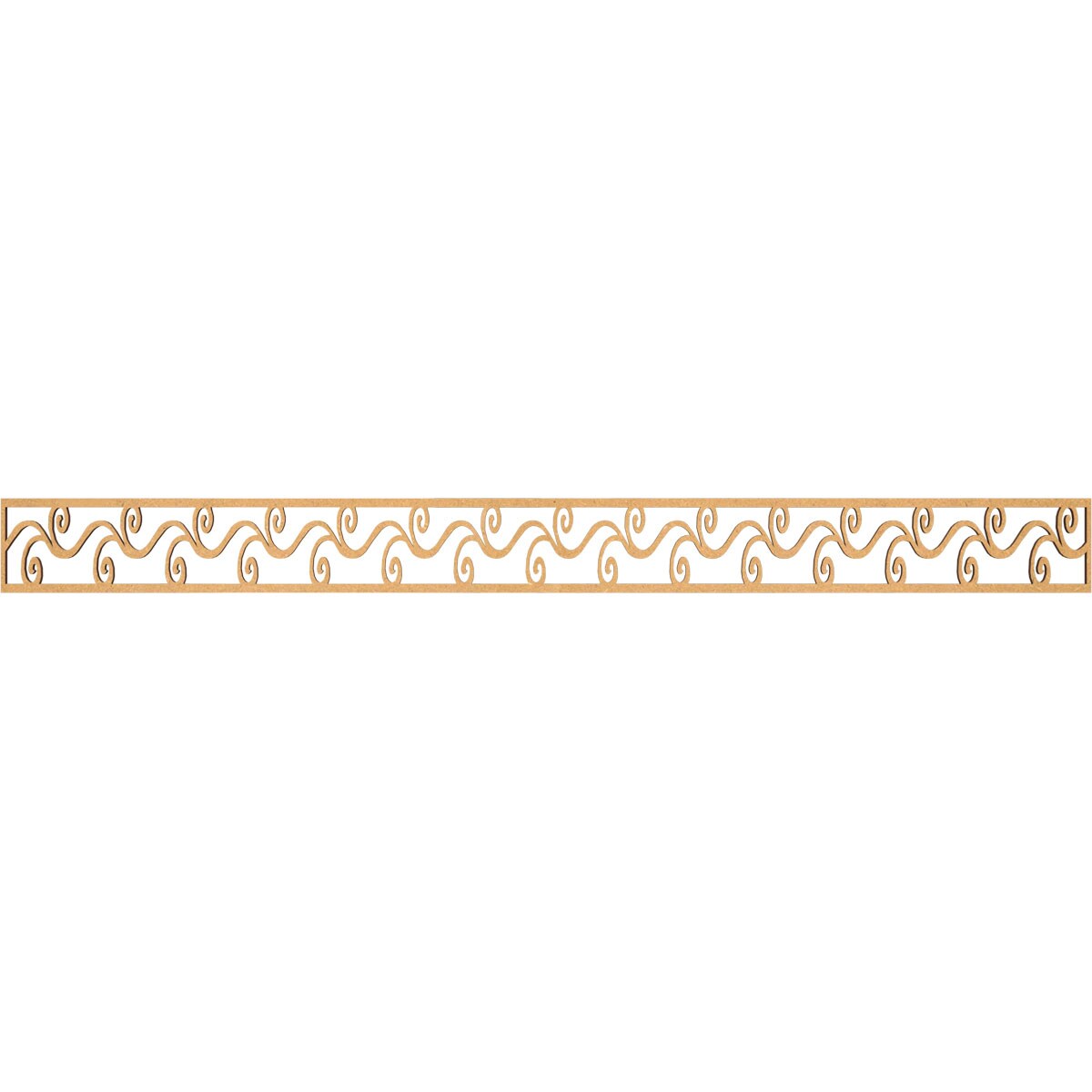 Ekena Millwork MLDA04X46TILMF Tilden Fretwork Flat Trim 4-in x 3.87-ft Brown Unfinished 2157668 Pierced Wall Panel Moulding