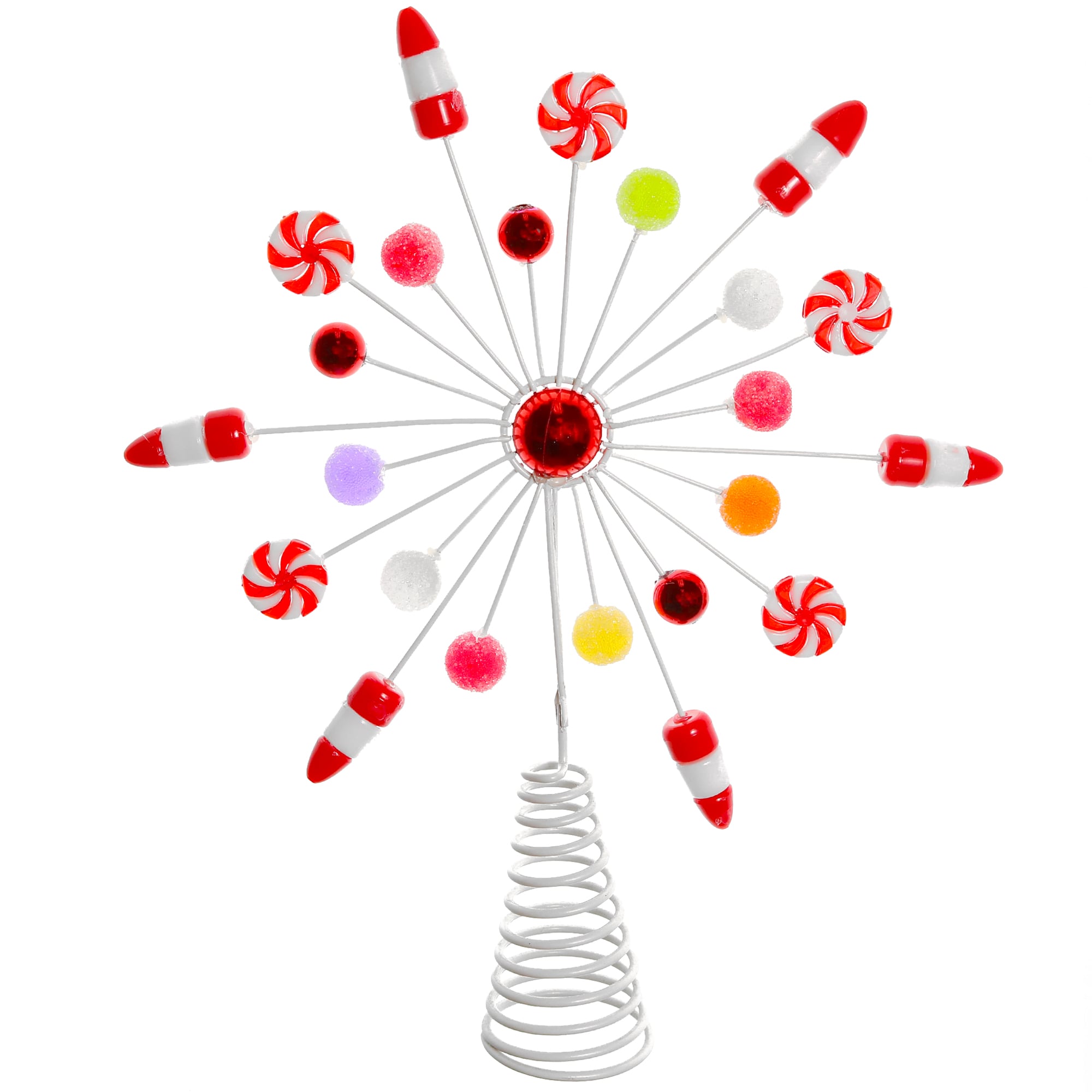 Ornativity OR-101 12-Inches Candy cane Multicolor Christmas Tree Topper