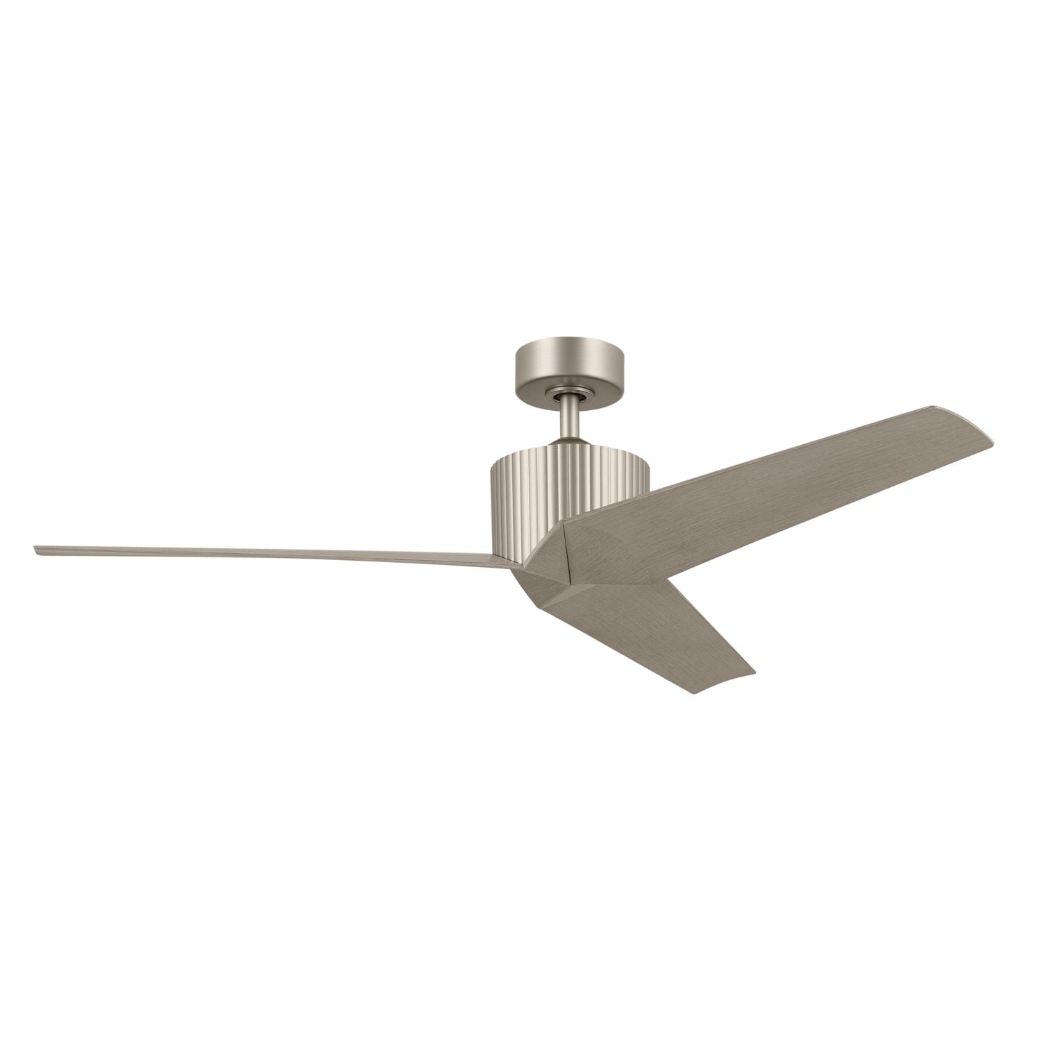 Kichler 330130NI Almere 56-in Brushed Nickel with Weathered White Walnut Blades Ceiling Fan Without Light ( 3 -Blade )