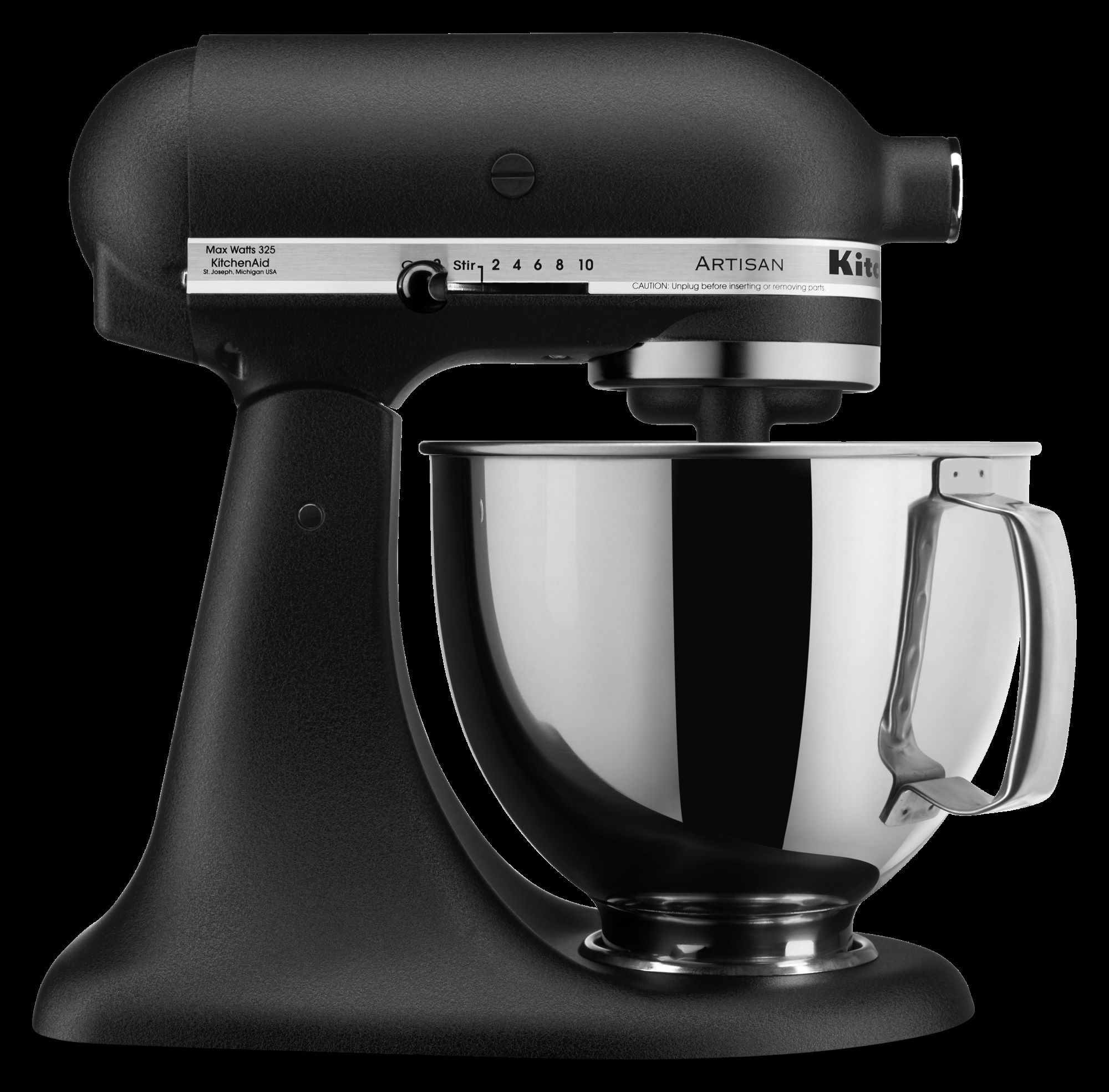 the KitchenAid Residential Series 5-Quart Artisan Mixer department Imperial in Stand Stand Black 10-Speed Mixers at
