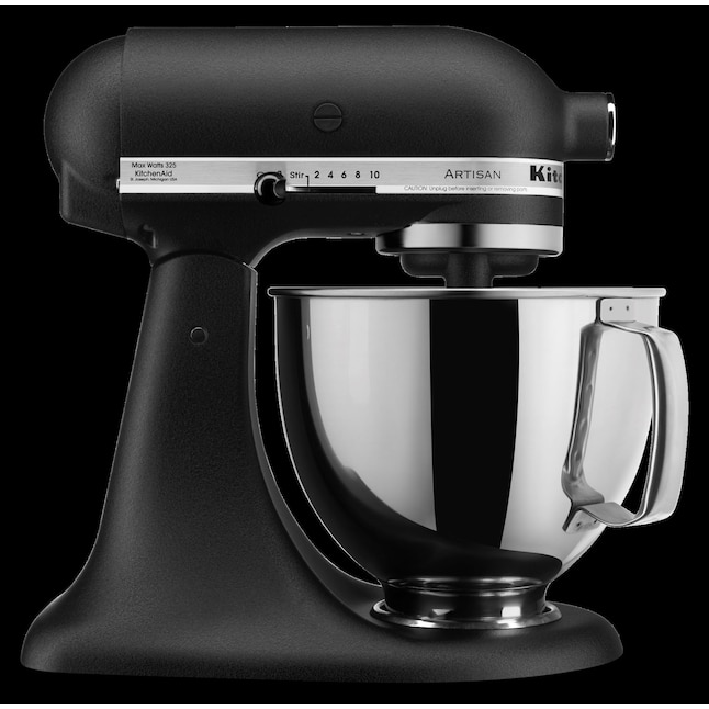 KitchenAid Artisan Series 5-Quart 10-Speed Imperial Black Residential Stand  Mixer in the Stand Mixers department at