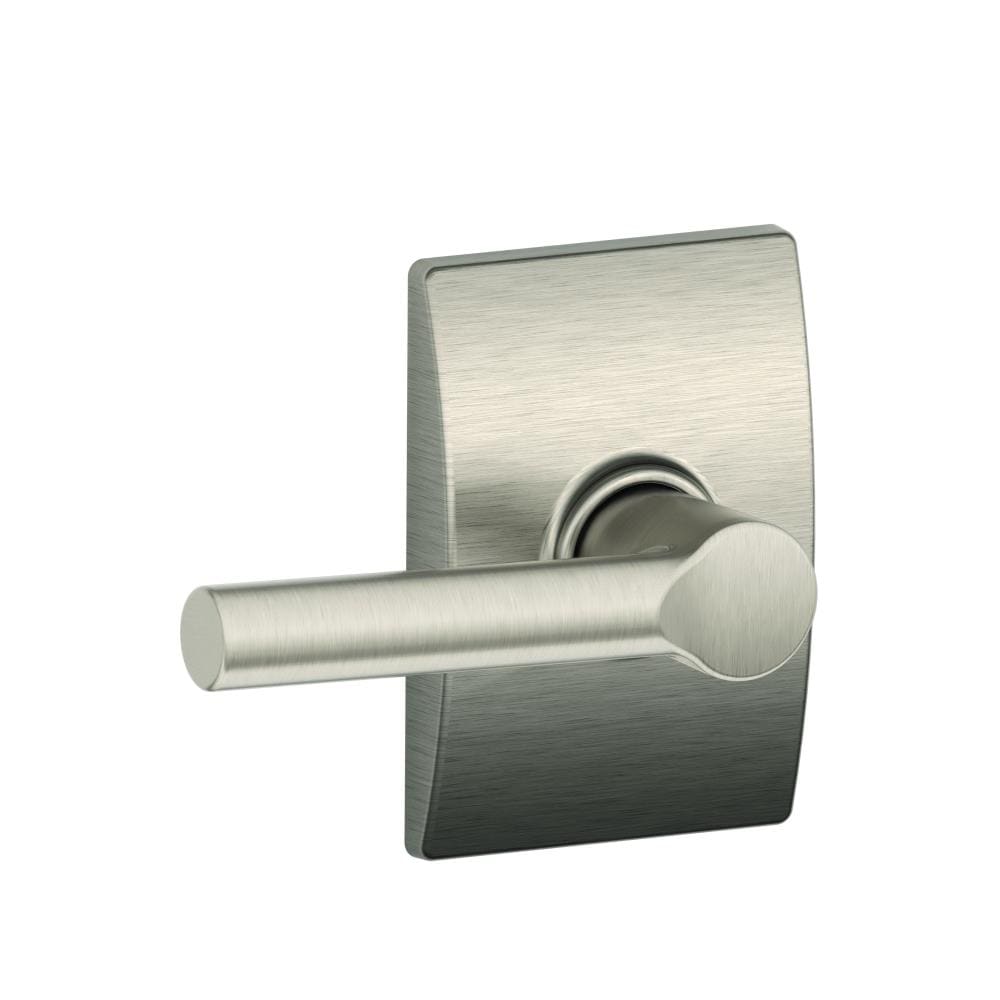 Satin Nickel Broadway Lever with Century Trim Passage Lock