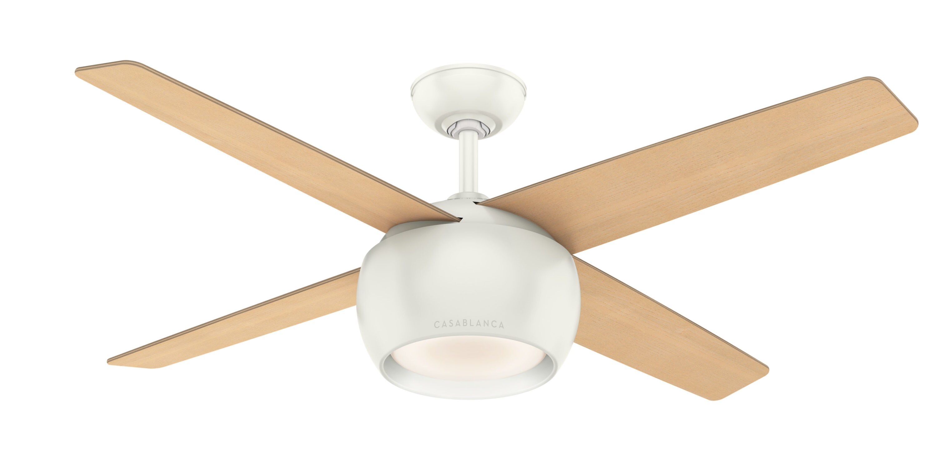Casablanca Valby 54-in Matte Nickel Indoor Ceiling Fan with Wall-Mounted Remote (4-Blade)