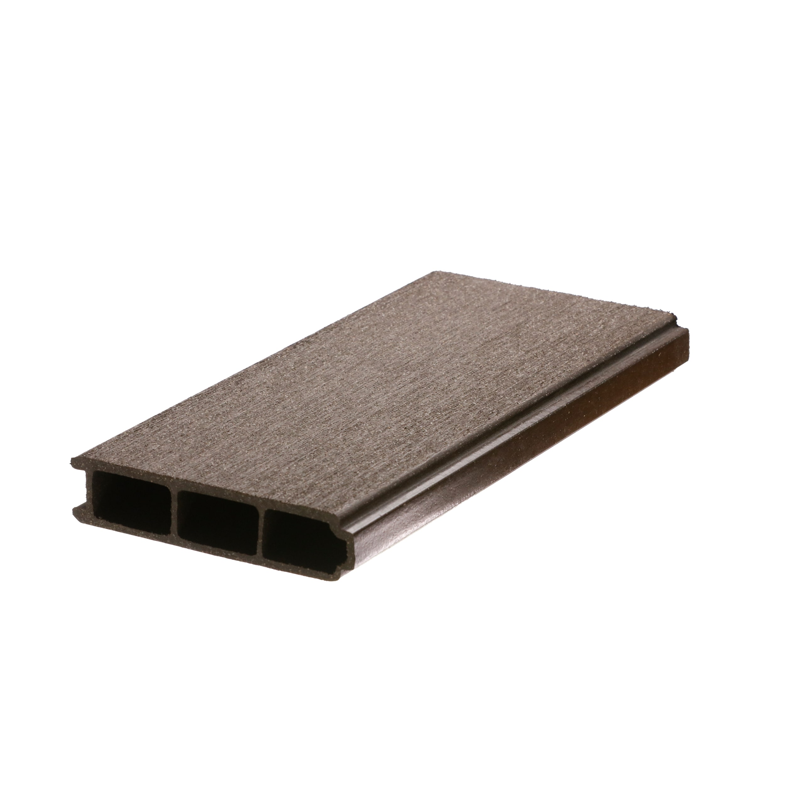 DuxxBak Composite Decking DX-ID-240W-TG I.Dekk 1-in x 6-in x 20-ft Walnut Tongue and groove Composite Deck board
