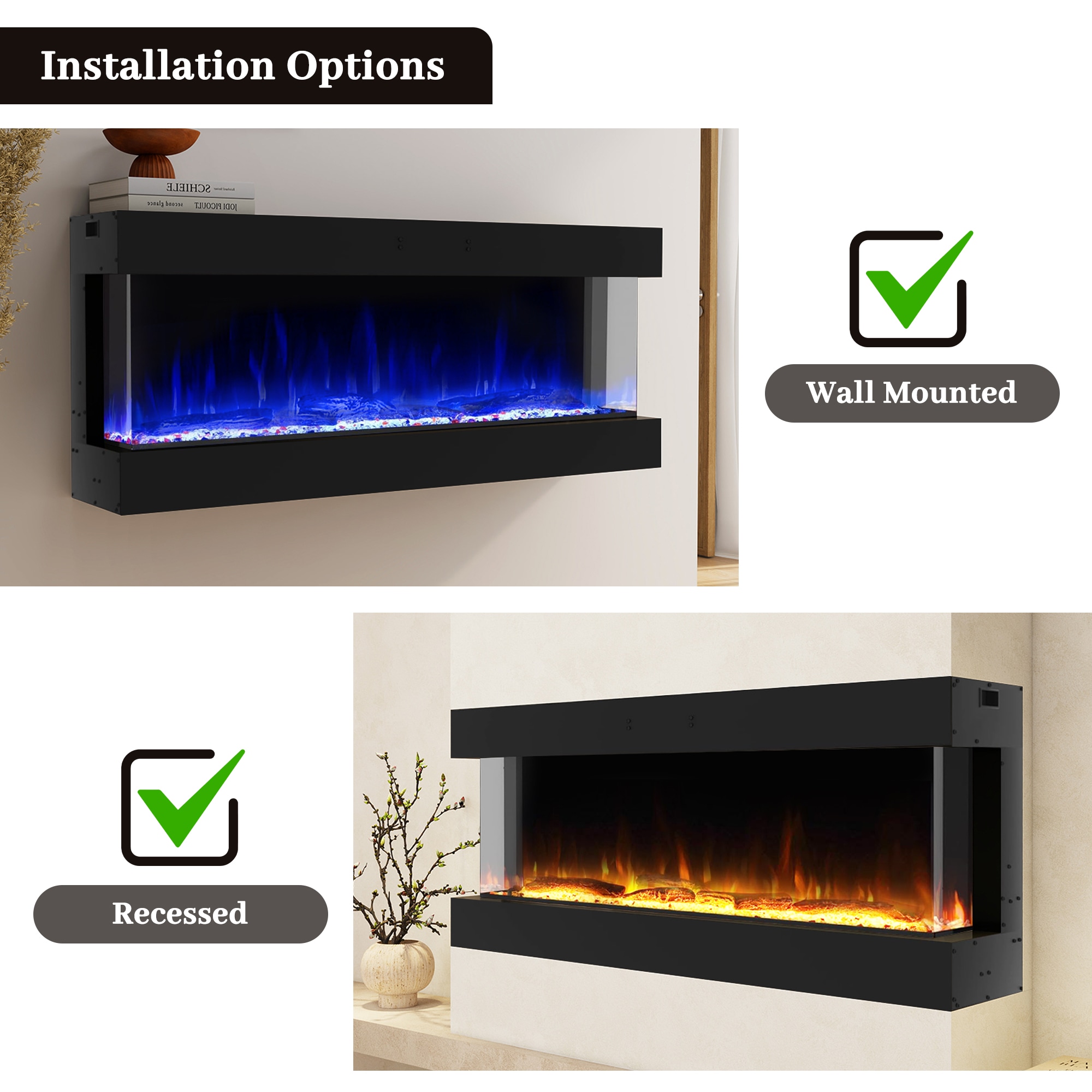 Clihome CL-0433STS60 Electric-Fireplaces - View #16
