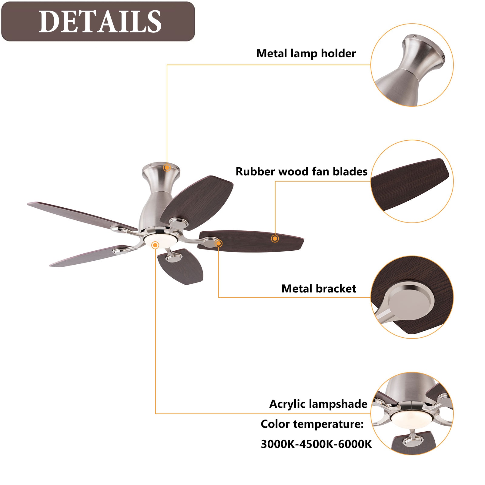 Oukaning JZUCOD-00440099 Ceiling-Fans - View #6