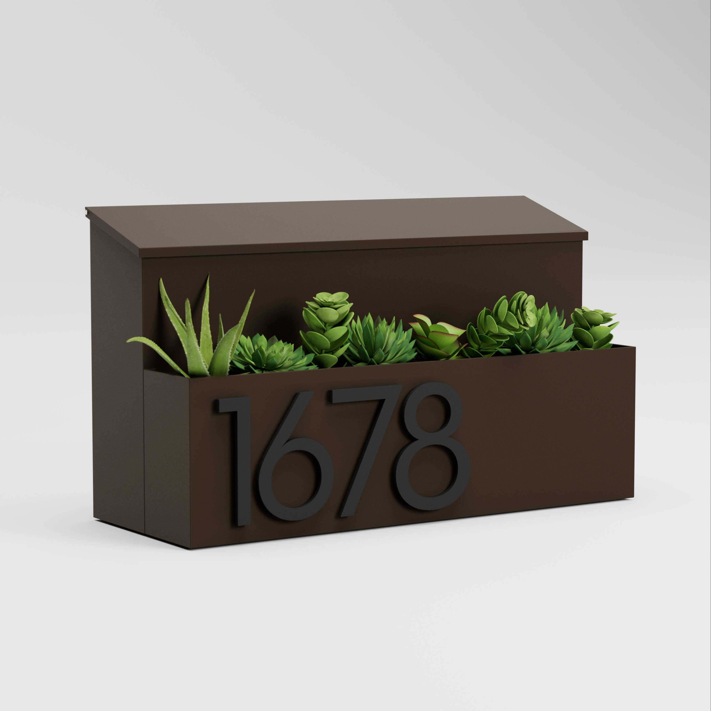 Post & Porch GARDEN-BROWN mailboxes - View #3