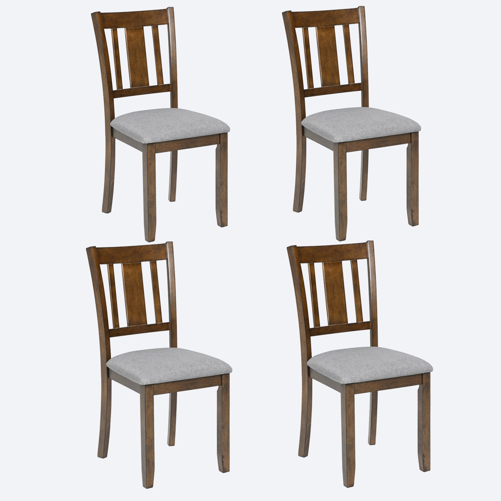 Mondawe MO-FB00917 Walnut Contemporary/Modern Dining Room Set with Rectangular Table ( Seats 4 )