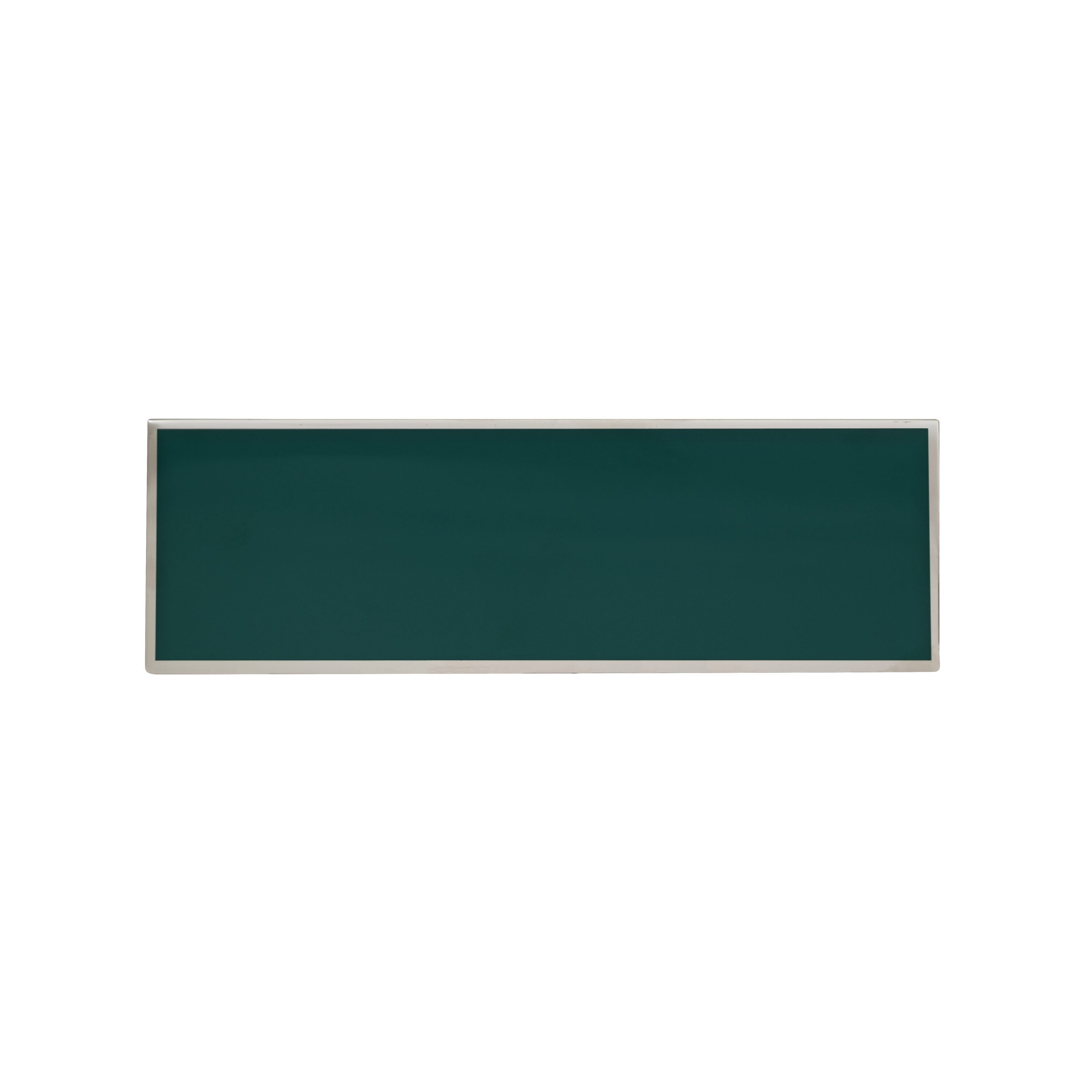 WS Tiles WST-39MT Metal Trim Series Teal 3-in x 9-in Polished Glass Standard Wall Tile ( 5-sq ft Carton )