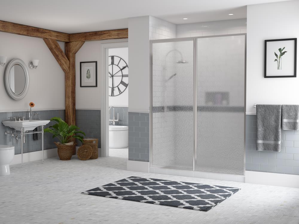 Coastal Shower Doors L24IL16.69B-A Legend Chrome 39-1/2-in to 41-in x 69-in Framed Hinged Shower Door