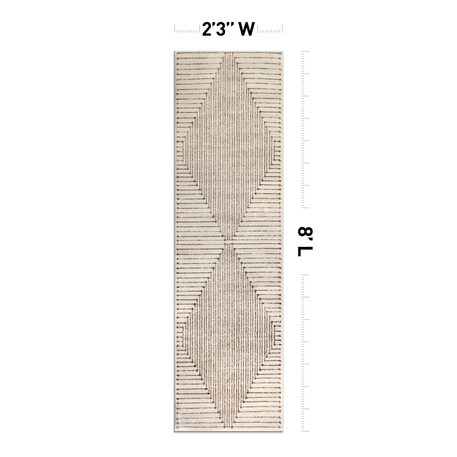 World Rug Gallery WR91BEIGE2X8 rugs - View #3