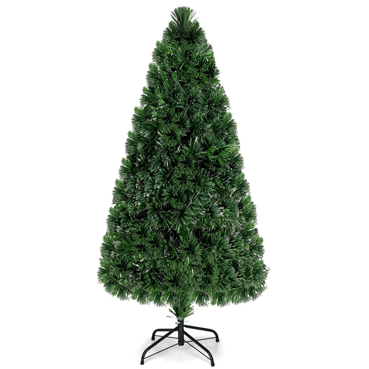 WELLFOR 5-ft Pre-lit Artificial Christmas Tree With Multicolor CM-HJY ...