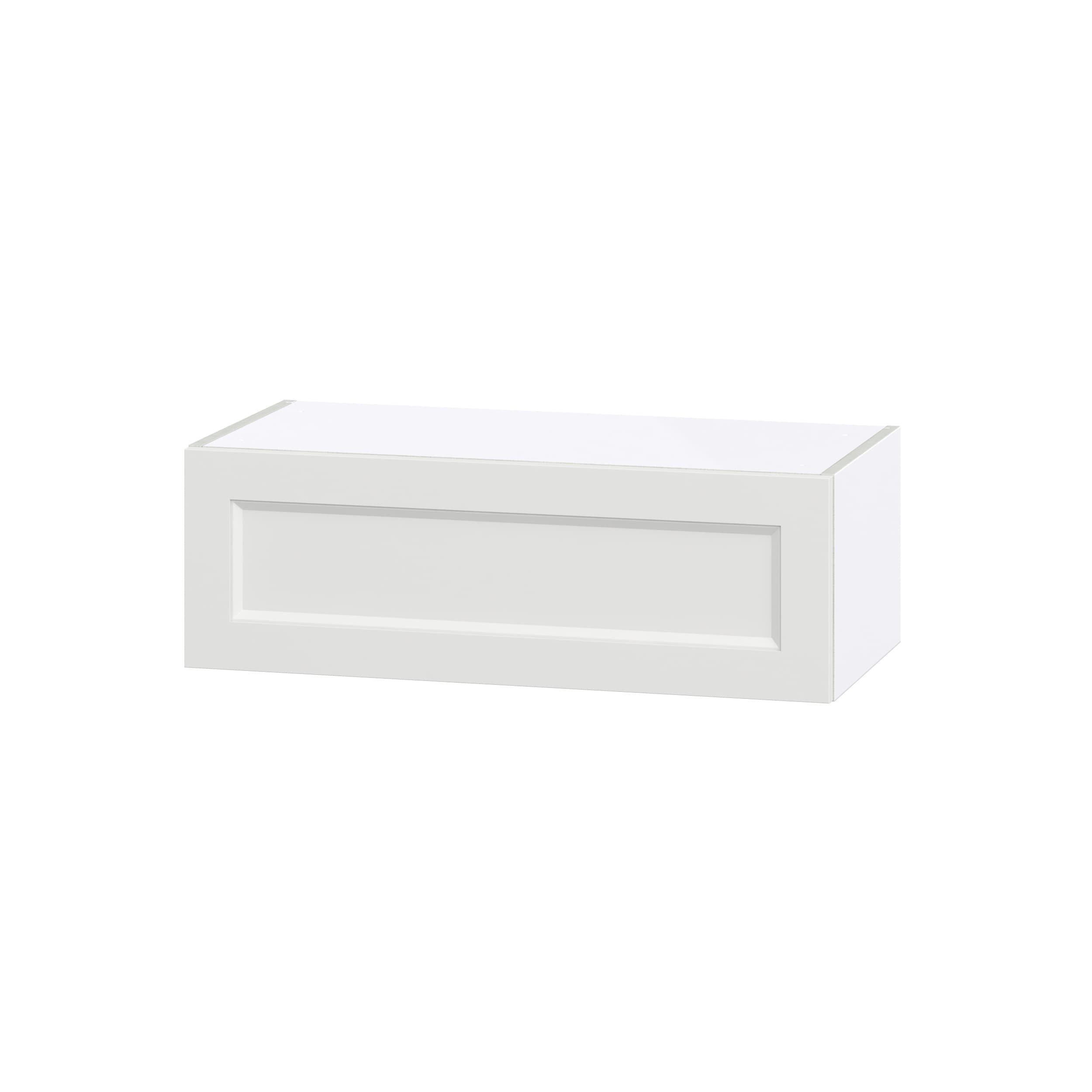 Hugo&Borg Riviera 9-in W x 30-in H x 14-in D Bright White Wall Fully Assembled Cabinet (Recessed Panel Shaker Door Style)