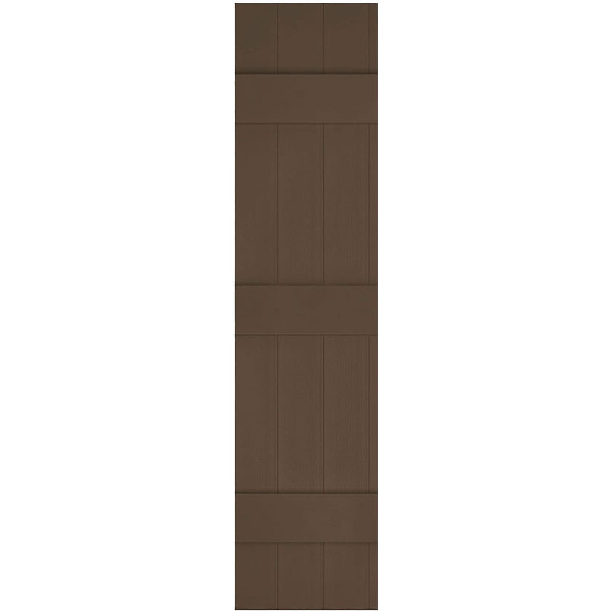 Ekena Millwork LJ5C17X08700FB 17.5-in W x 87-in H Federal Brown Board and batten Exterior Shutters ( 2 -Pack )