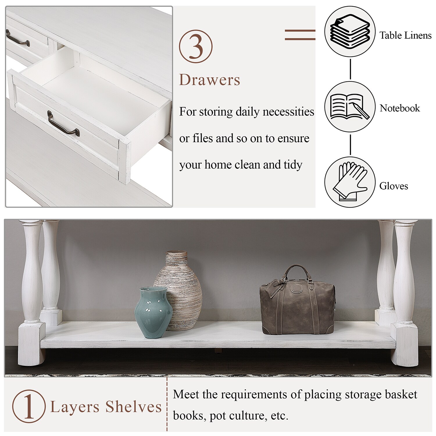 SINOFURN SYA020145GN Console-Sofa-Tables - View #14