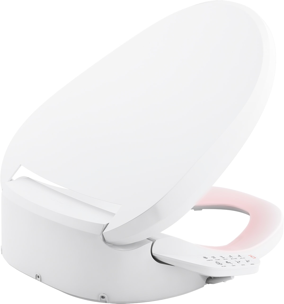 KOHLER PureWash E590 Plastic White Elongated Soft Close Heated Bidet ...