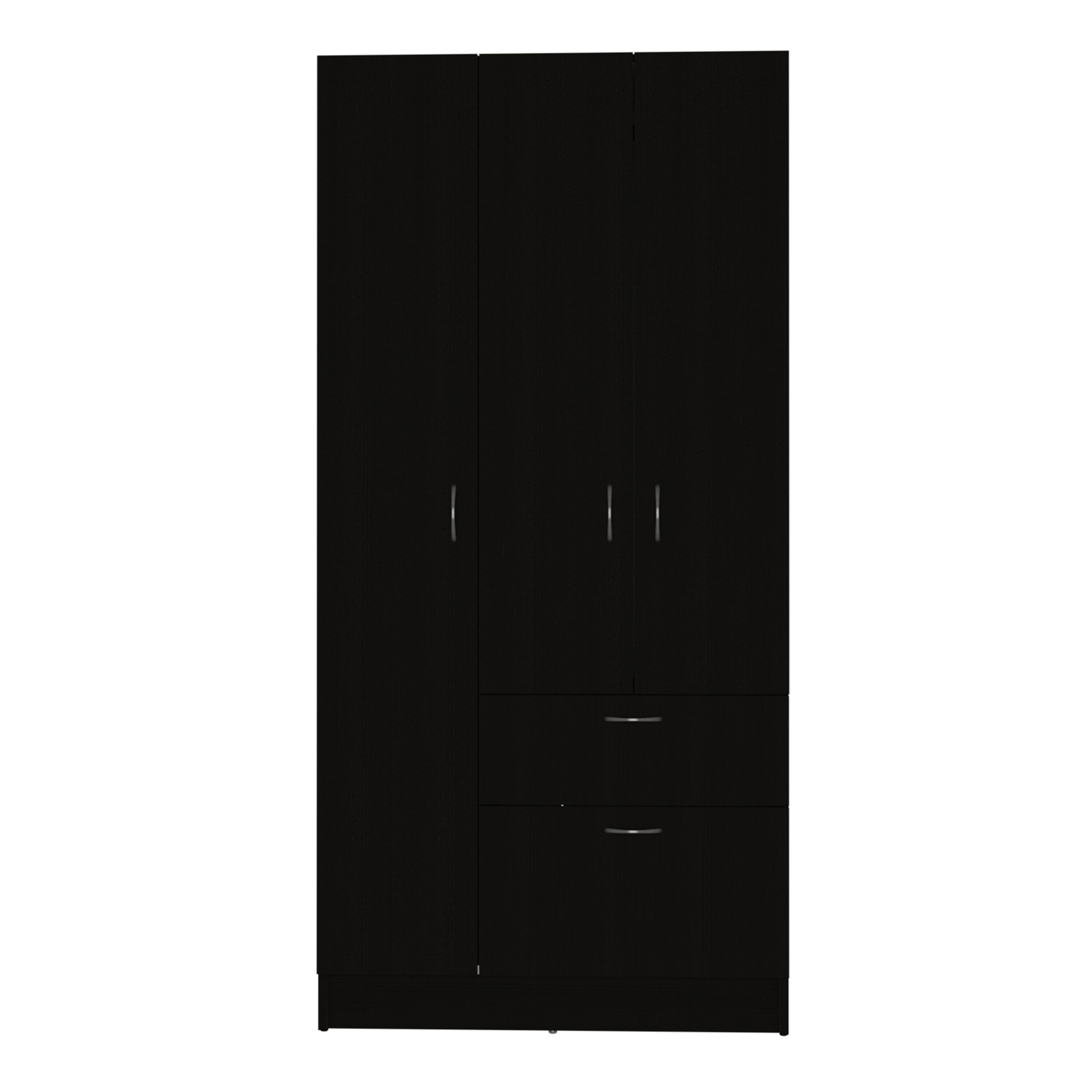 LOVMOR - Armoire Cobra Bedroom Black / White