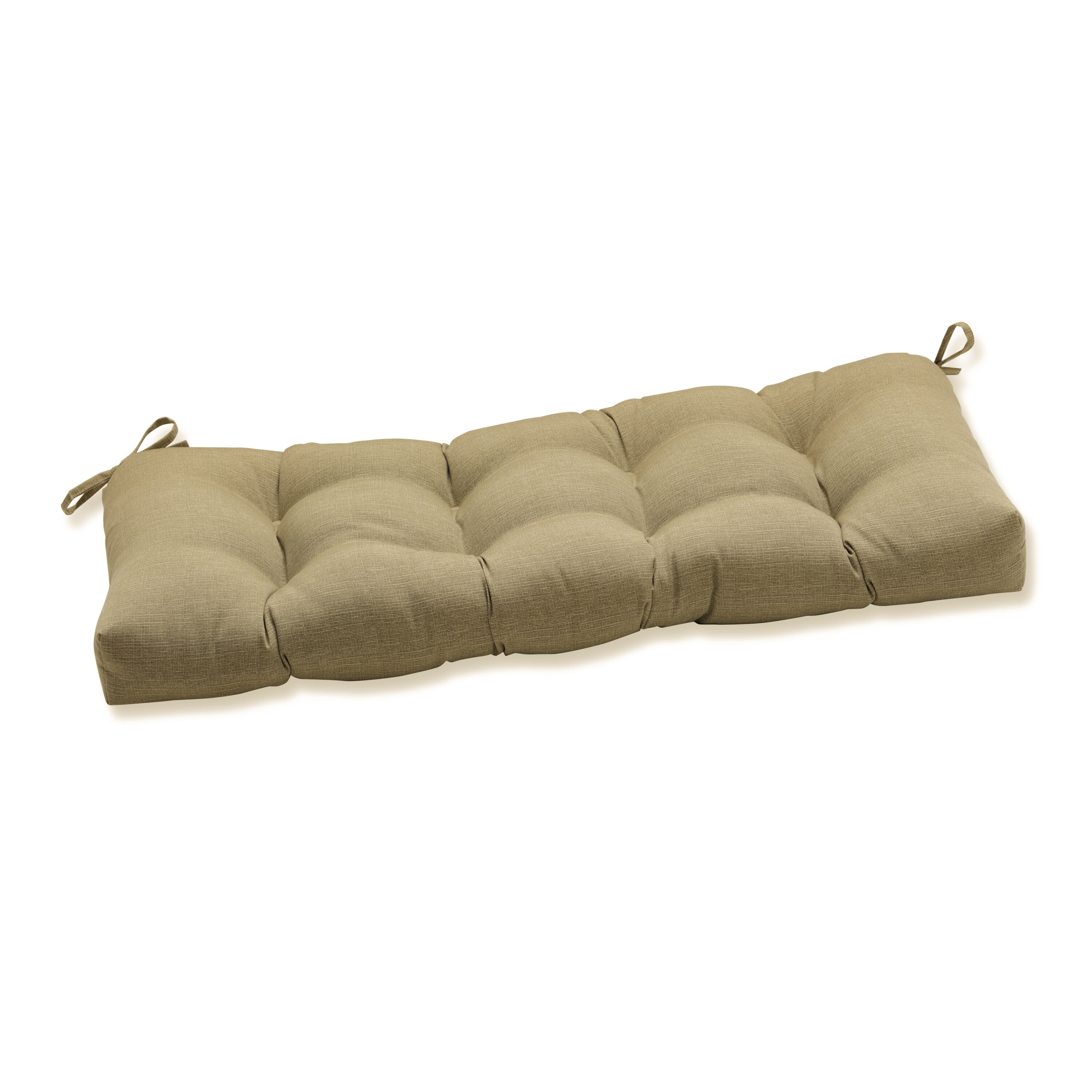 Pillow Perfect Monti Chino 48 in x 18 in Tan Patio Bench Cushion 650197 at Lowes