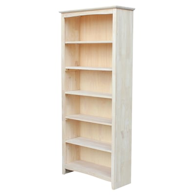 International Concepts Unfinished Wood, Wood Bookcase 30 Inches High Quality