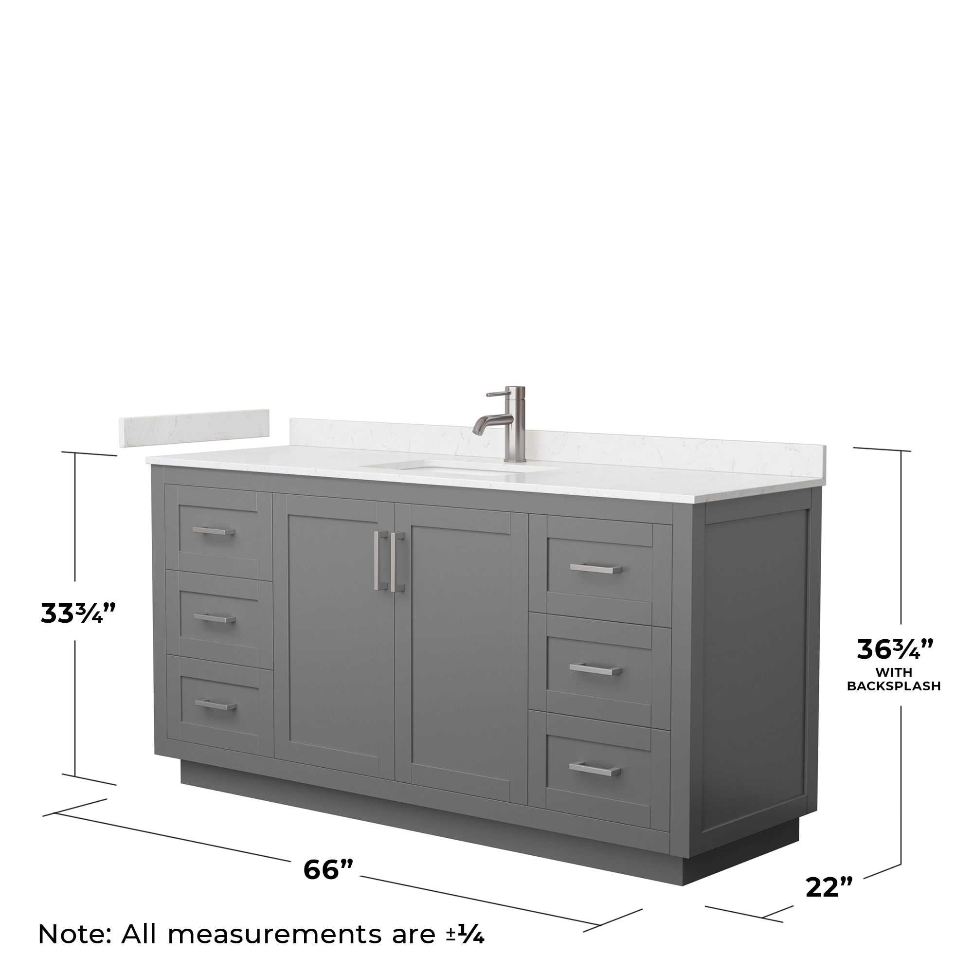 Wyndham Collection WCF292966SKGC2UNSMXX Bath-Vanity-Combo - View #5