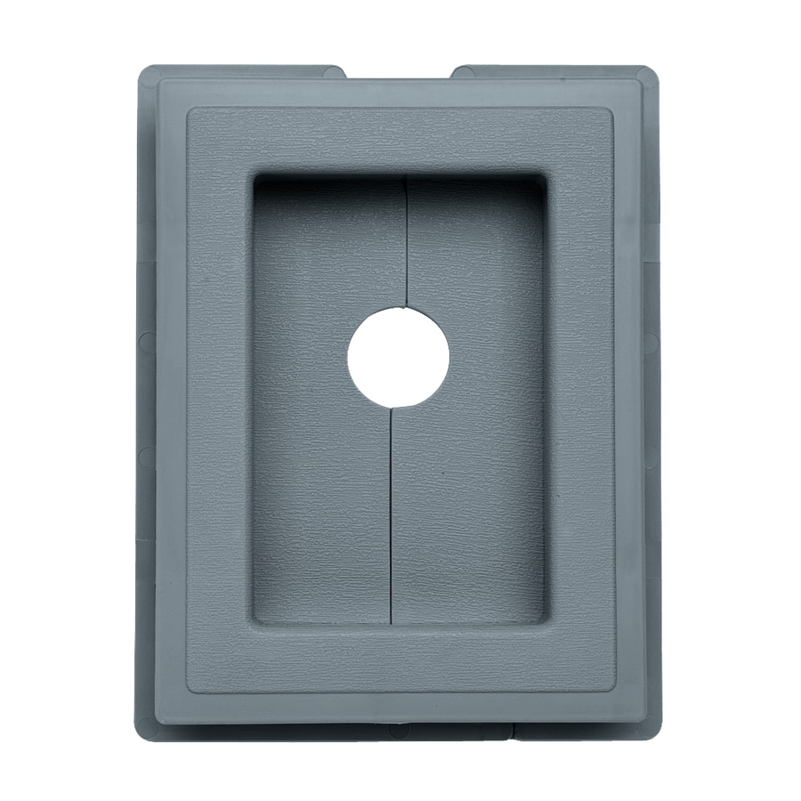 Ply Gem 244193 7.5-in x 1-in Wedgewood Vinyl Universal Mounting Block