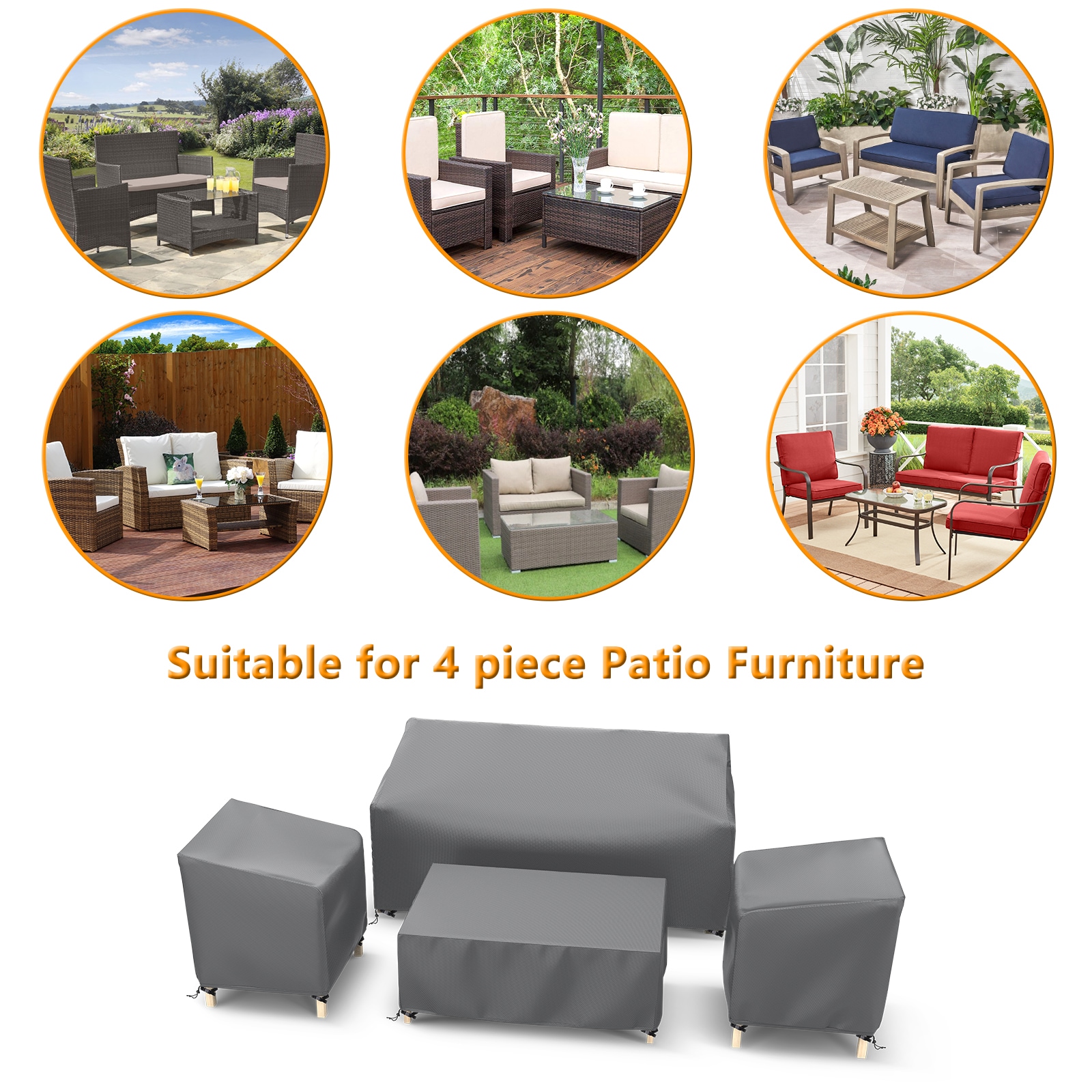 Gasadar LS-XCP092-4 Patio-Furniture-Covers - View #7