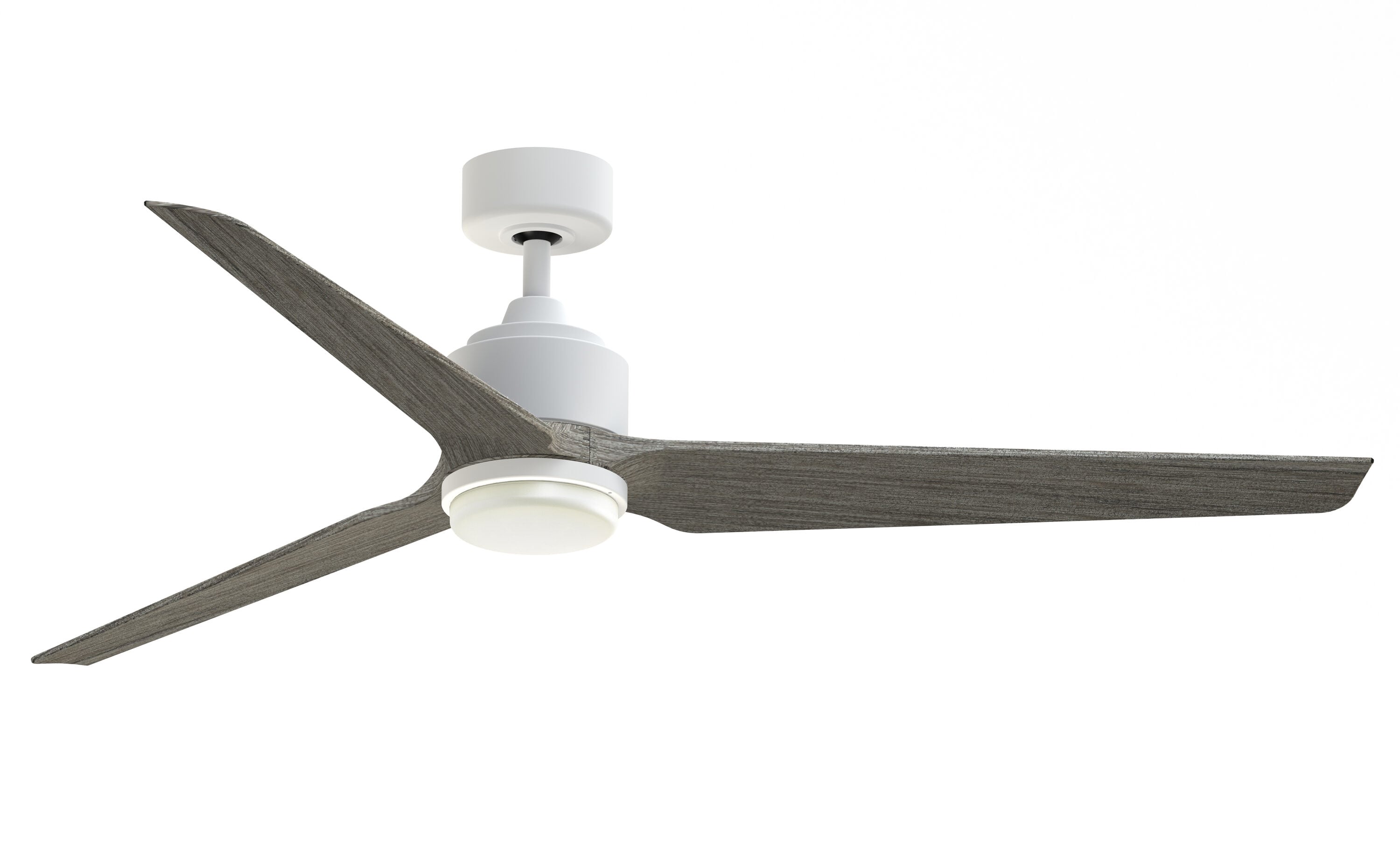 Fanimation TriAire Custom 64-in Black with Weathered Wood Blades Color-changing Integrated LED Indoor/Outdoor Smart Propeller Ceiling Fan with Light and Remote (3-Blade) FPD8515BLW-64WEW-LK Sansujyuku sansujyuku.com