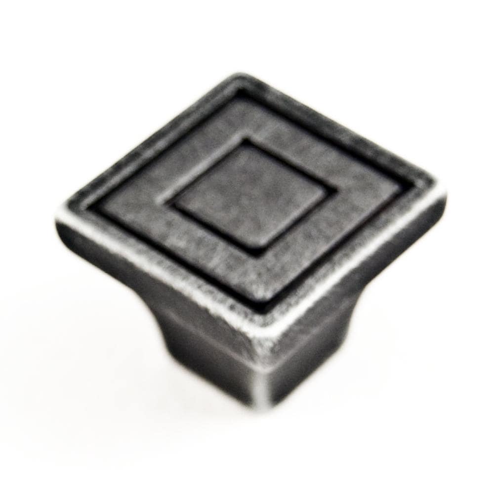 RK International CK 770-DN Distressed nickel Square Transitional Cabinet Knob