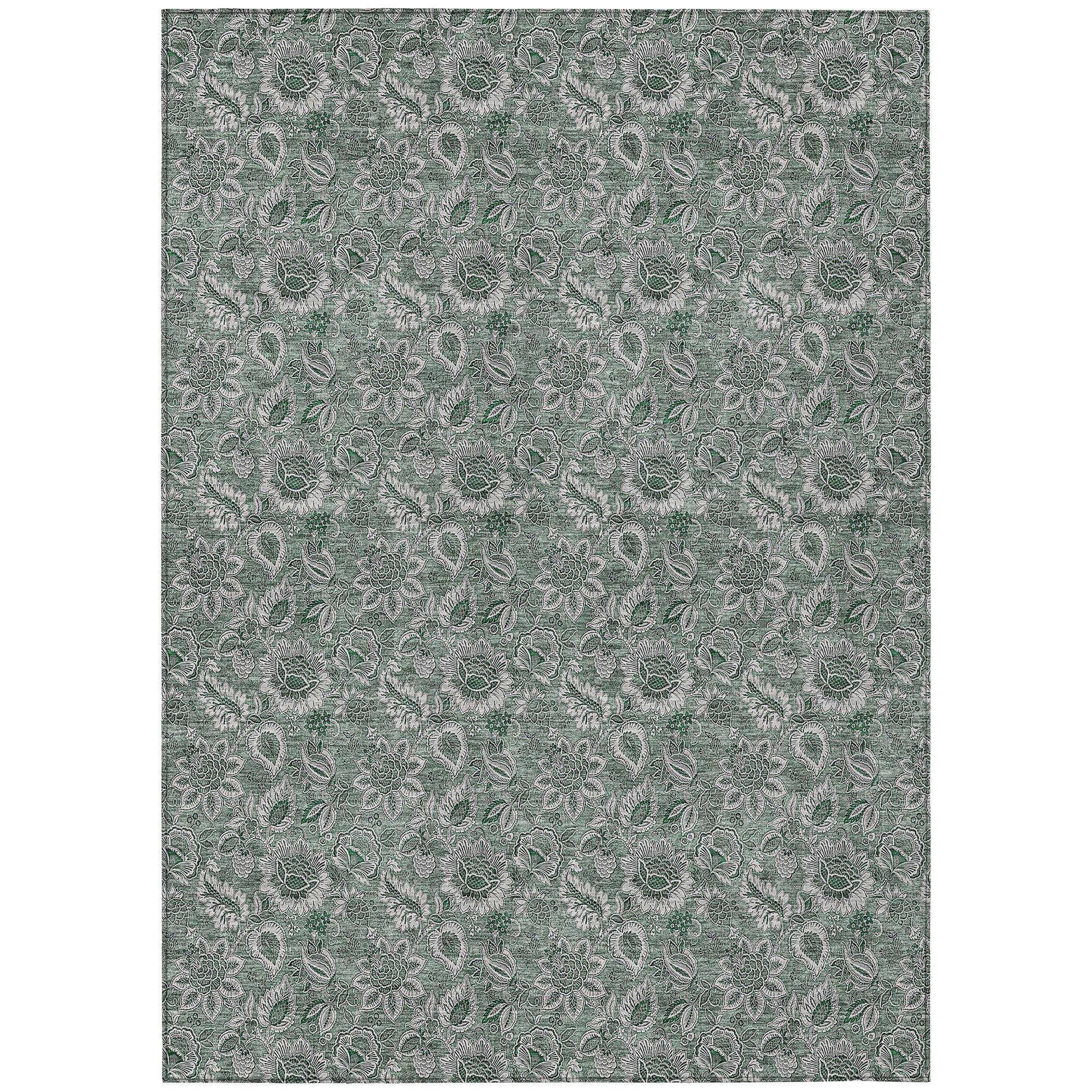 Addison Rugs ACN661SA3X5 Chantille ACN661SA 3 x 5 (ft) Polyester Sage Rectangular Indoor/Outdoor Geometric Machine washable Area rug
