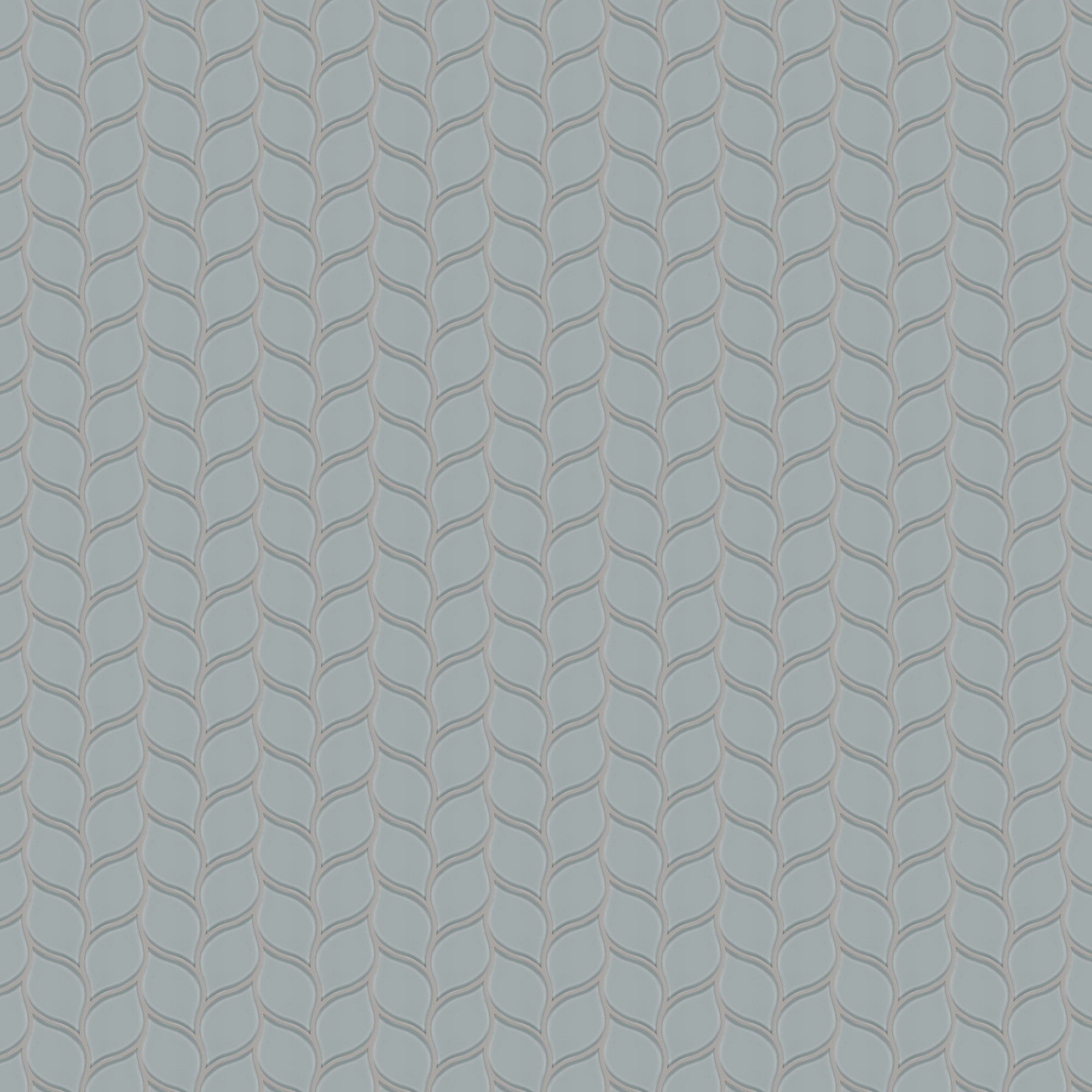 Anatolia 3001-0077-0 Element Shadow 12-in x 12-in Glossy Glass Arabesque Mosaic Wall Tile (9.4-sq. ft/ Carton)