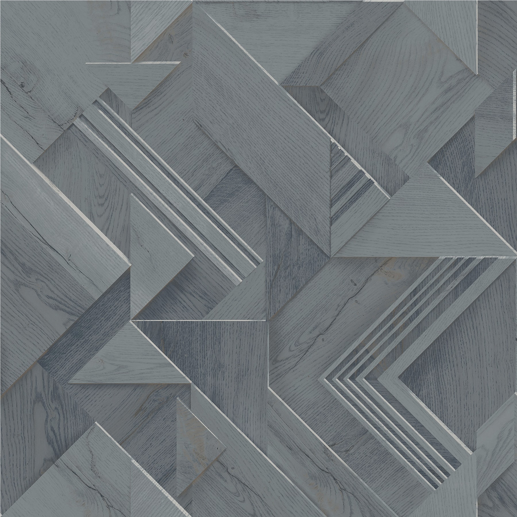 Advantage 4041-35301 Passport 57.5-Sq. Feet Blue Vinyl Geometric Unpasted Wallpaper