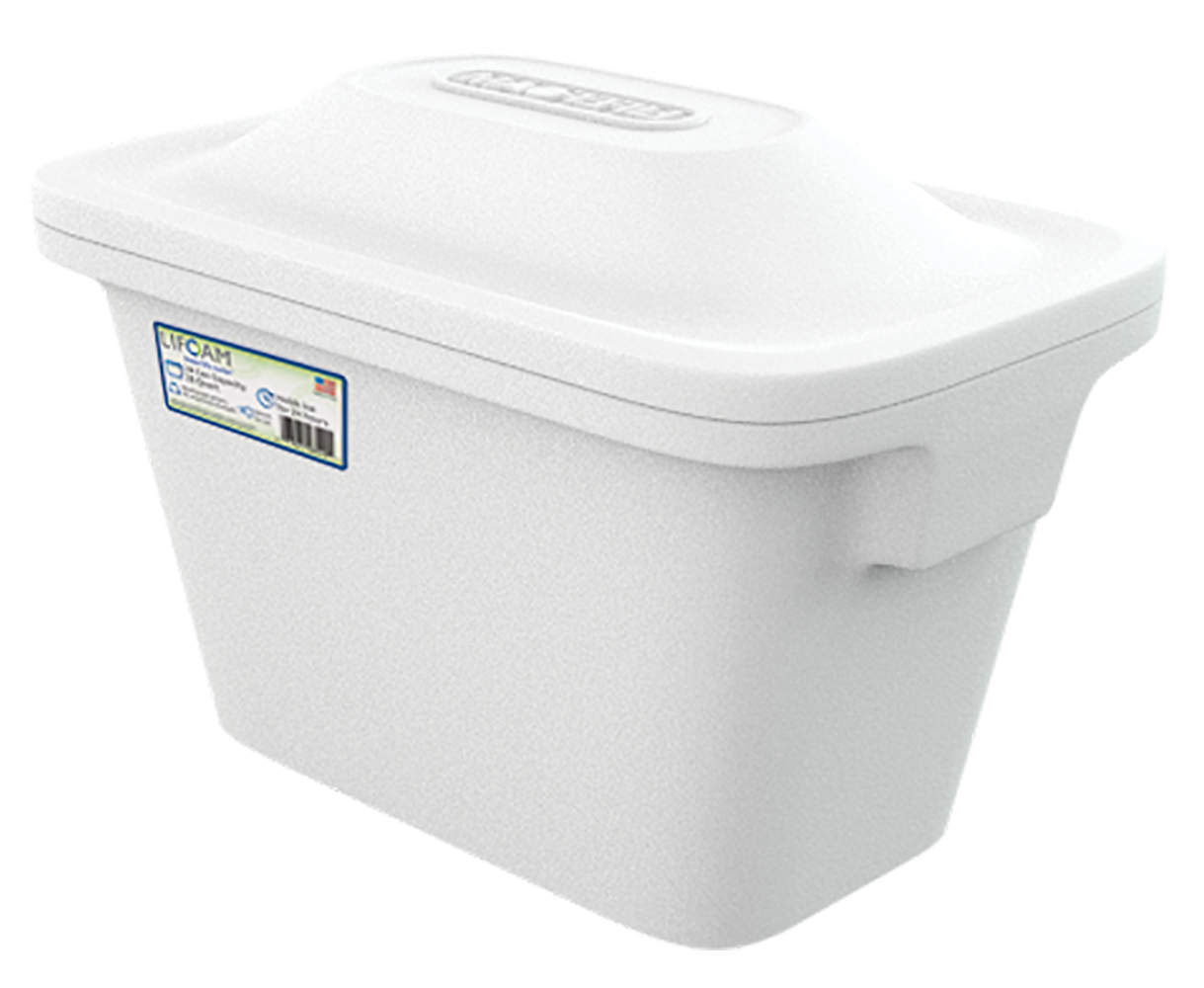 Large Vintage Styrofoam Cooler with Reinforced Strap & Drain 24 X 13 -  sporting goods - by owner - craigslist