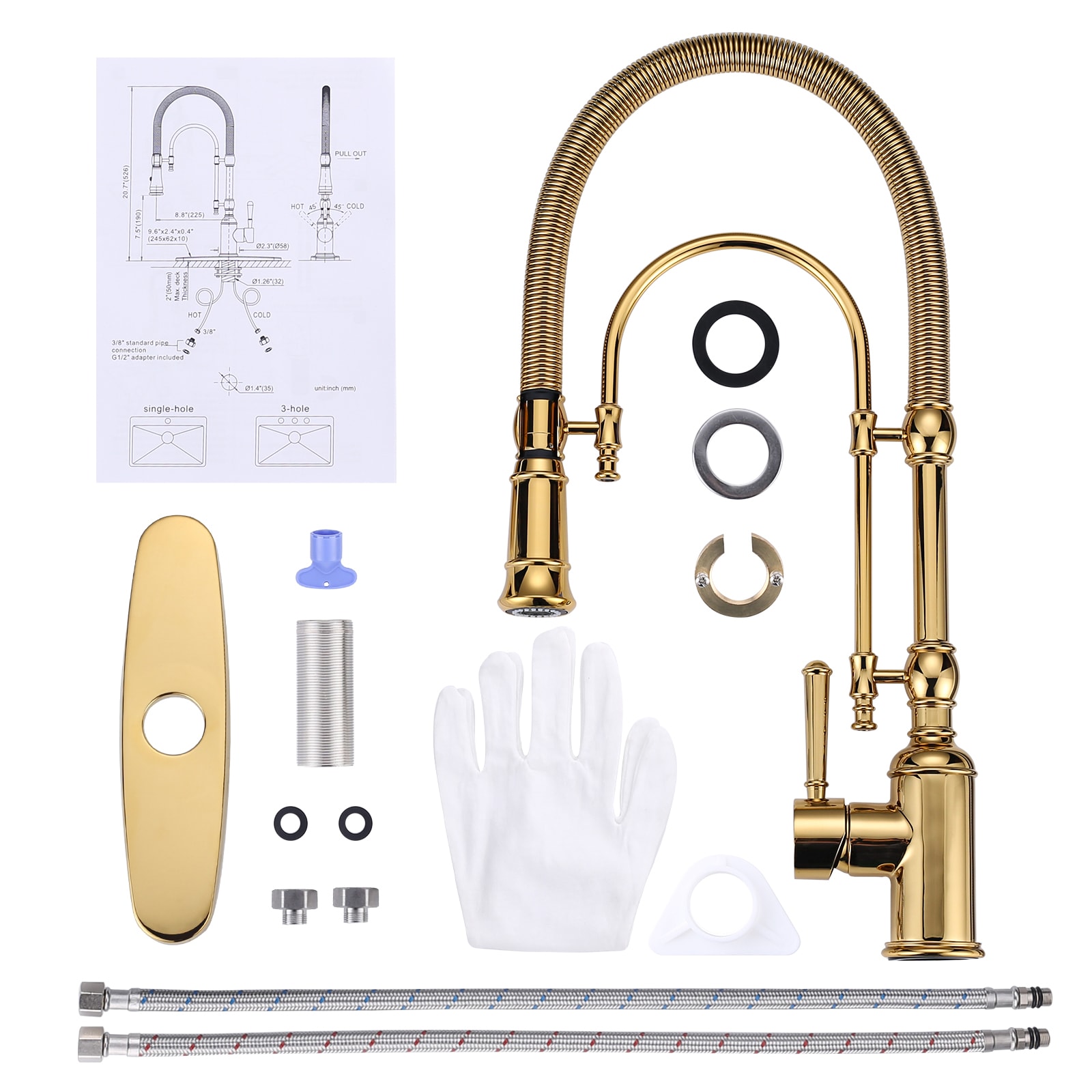 WOWOW KB122009G-LW Kitchen-Faucets - View #8